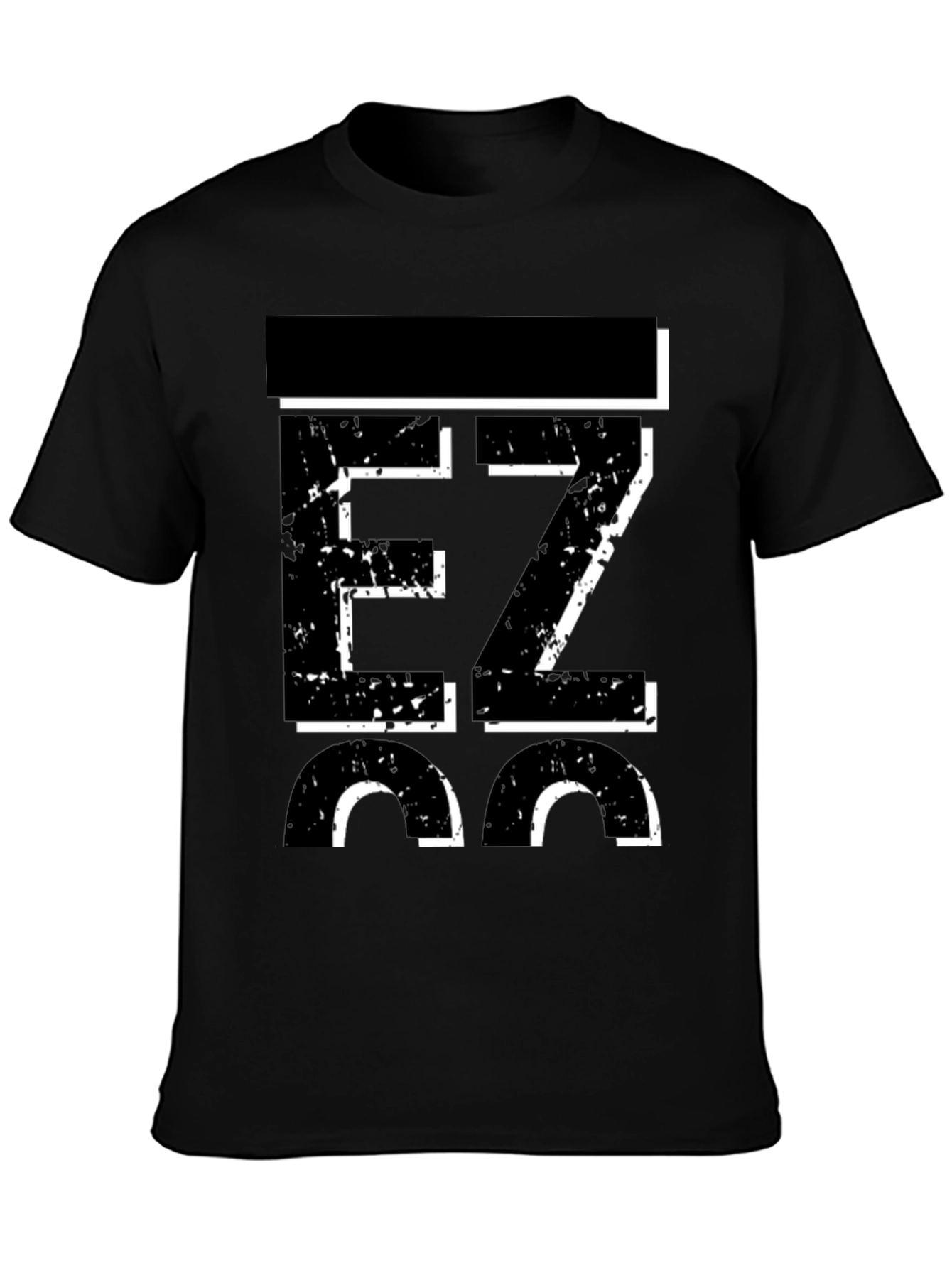 Black EZ 36 Men's Graphic Black T-Shirt view 3