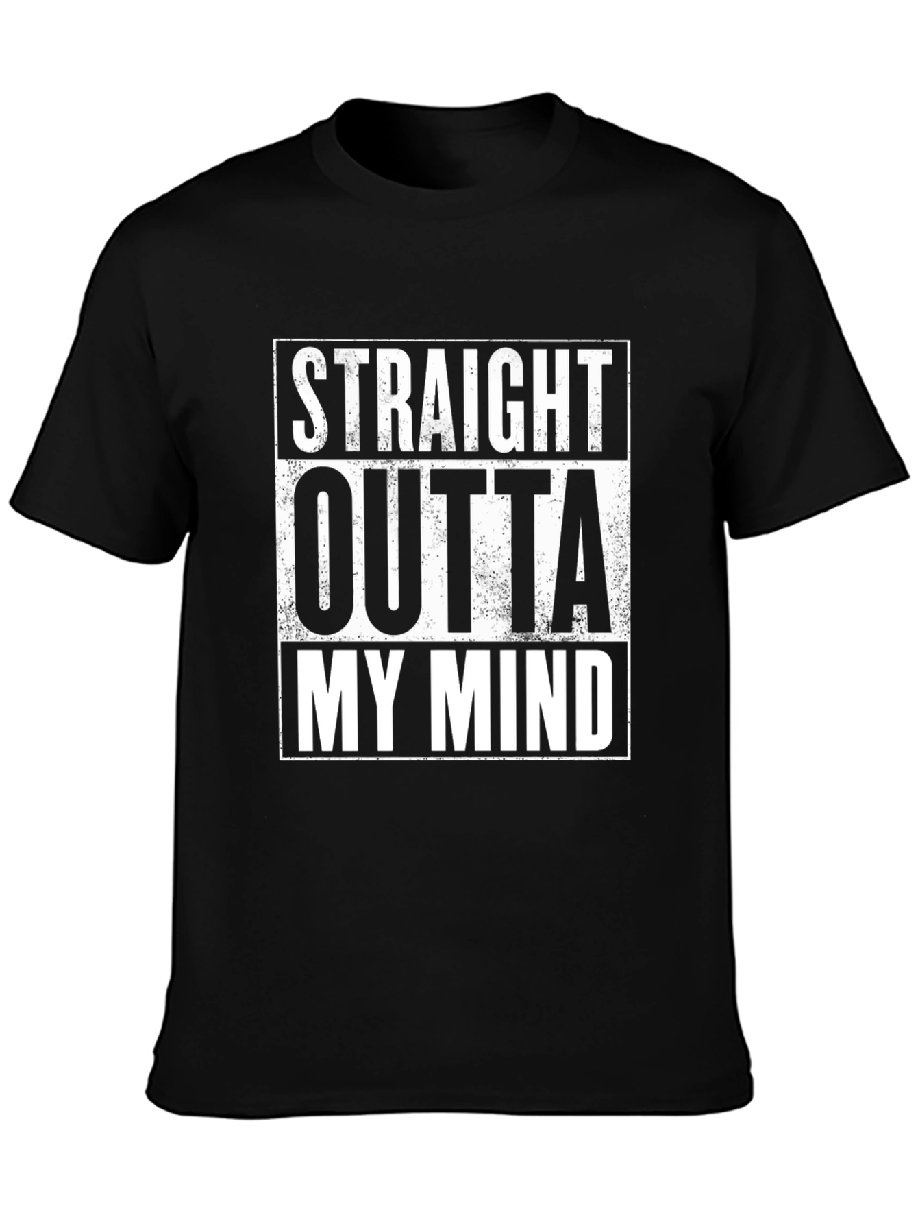 Black Straight Outta My Mind Graphic Tee view 3