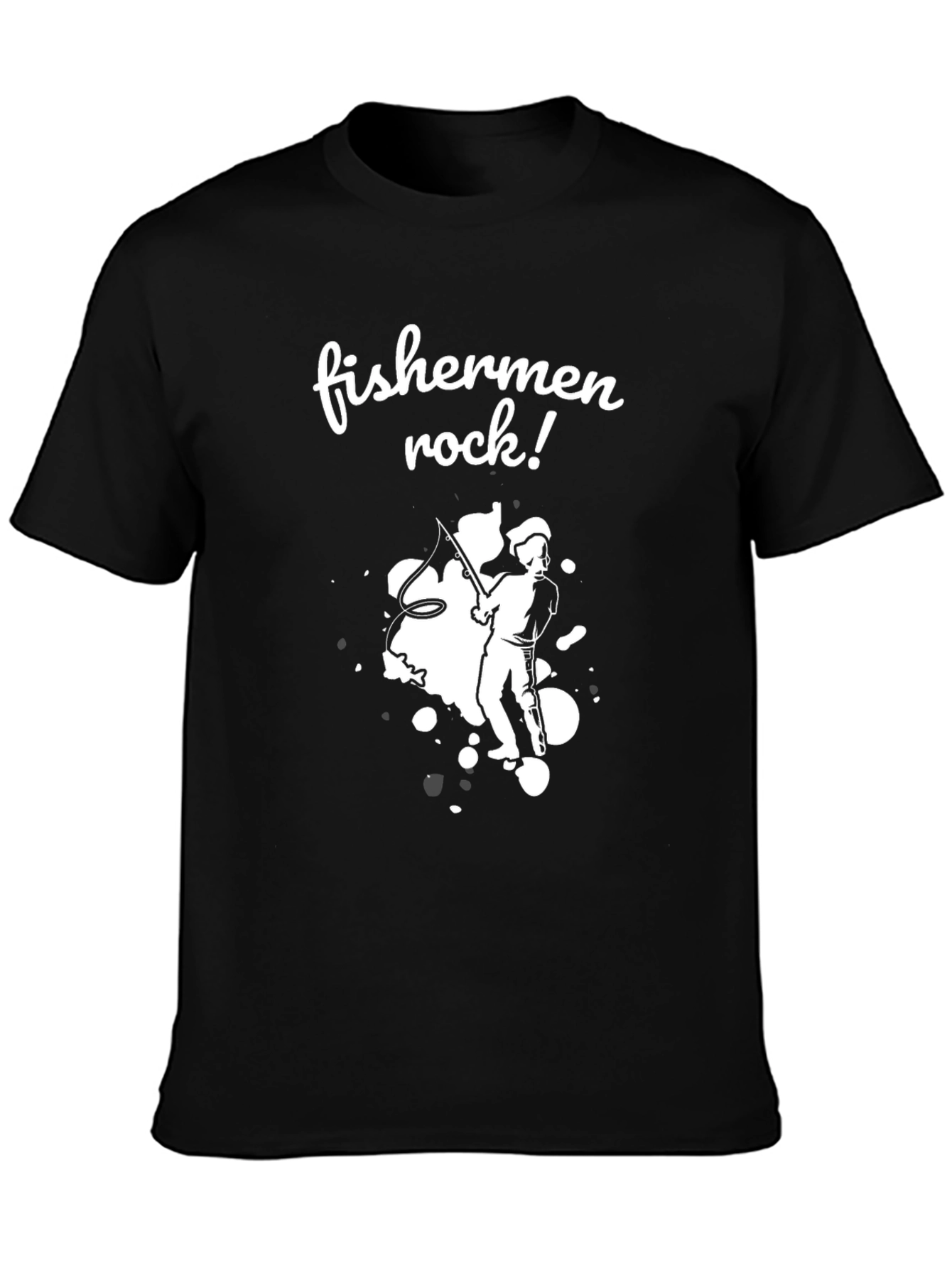 Fishermen Rock Graphic T-Shirt - Black - 3