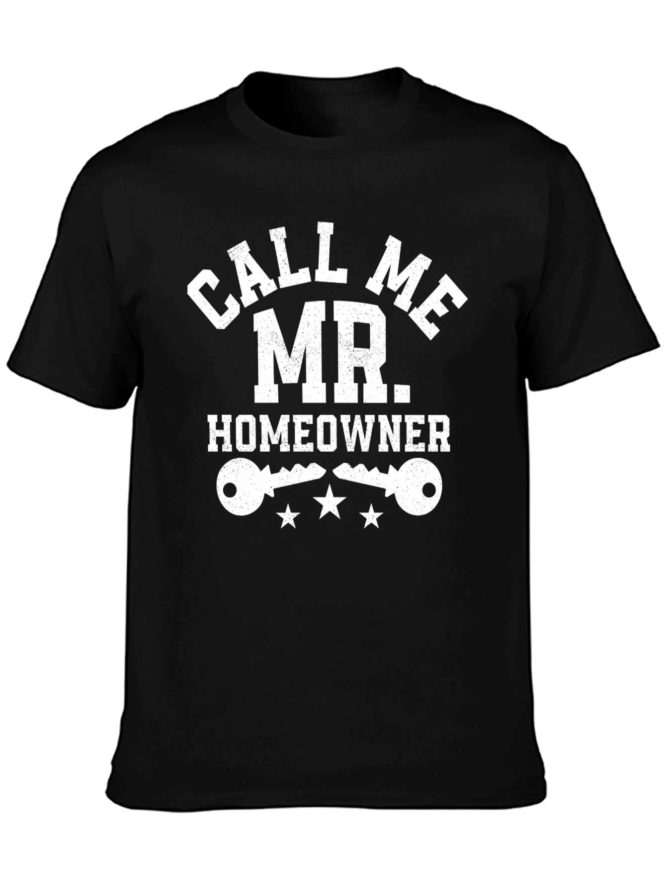 Black Call Me Mr. Homeowner Graphic Tee view 3