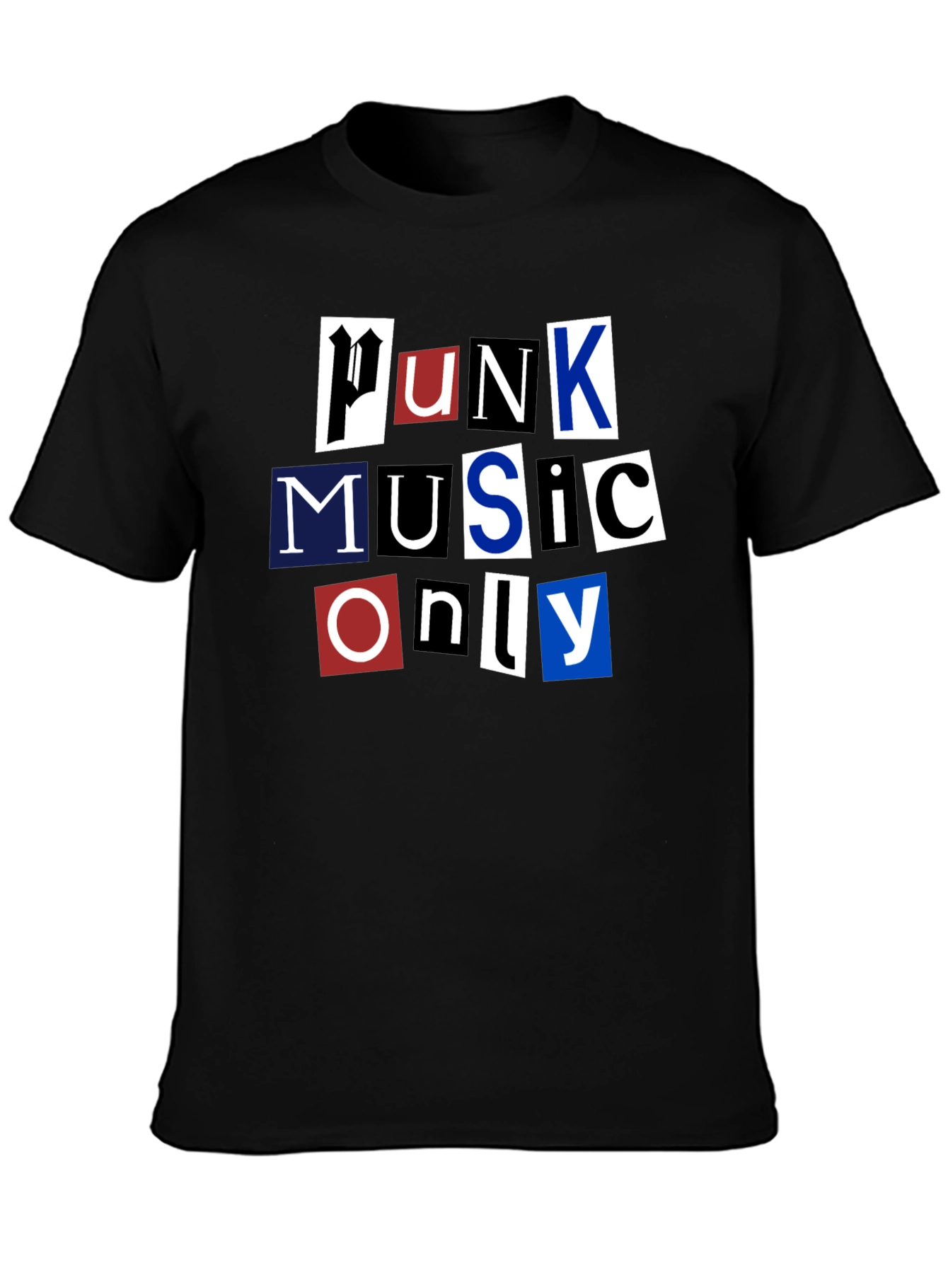 Black Punk Music T-Shirt view 3
