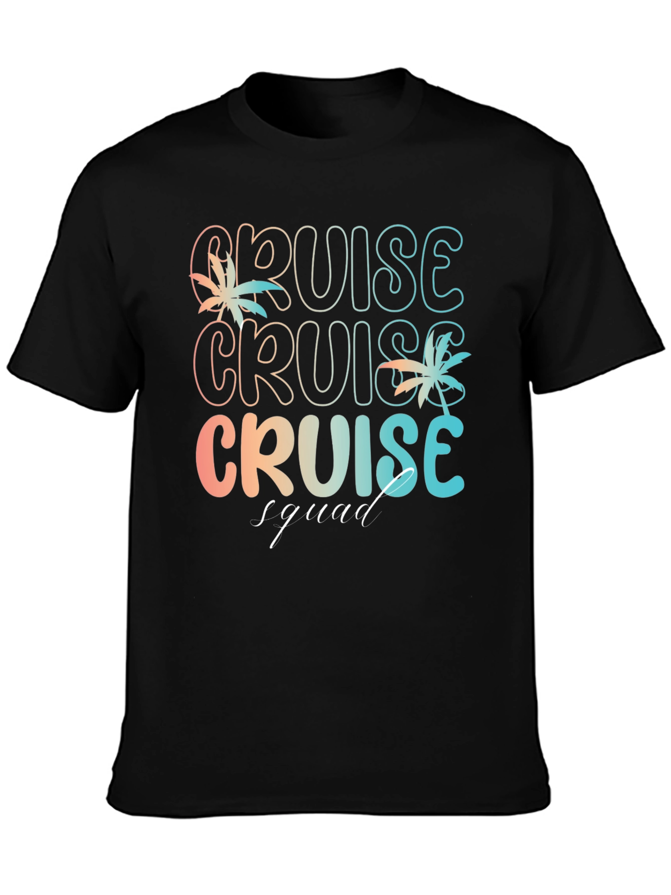 Black Cruise Squad Graphic T-Shirt - Vacation Ready view 3