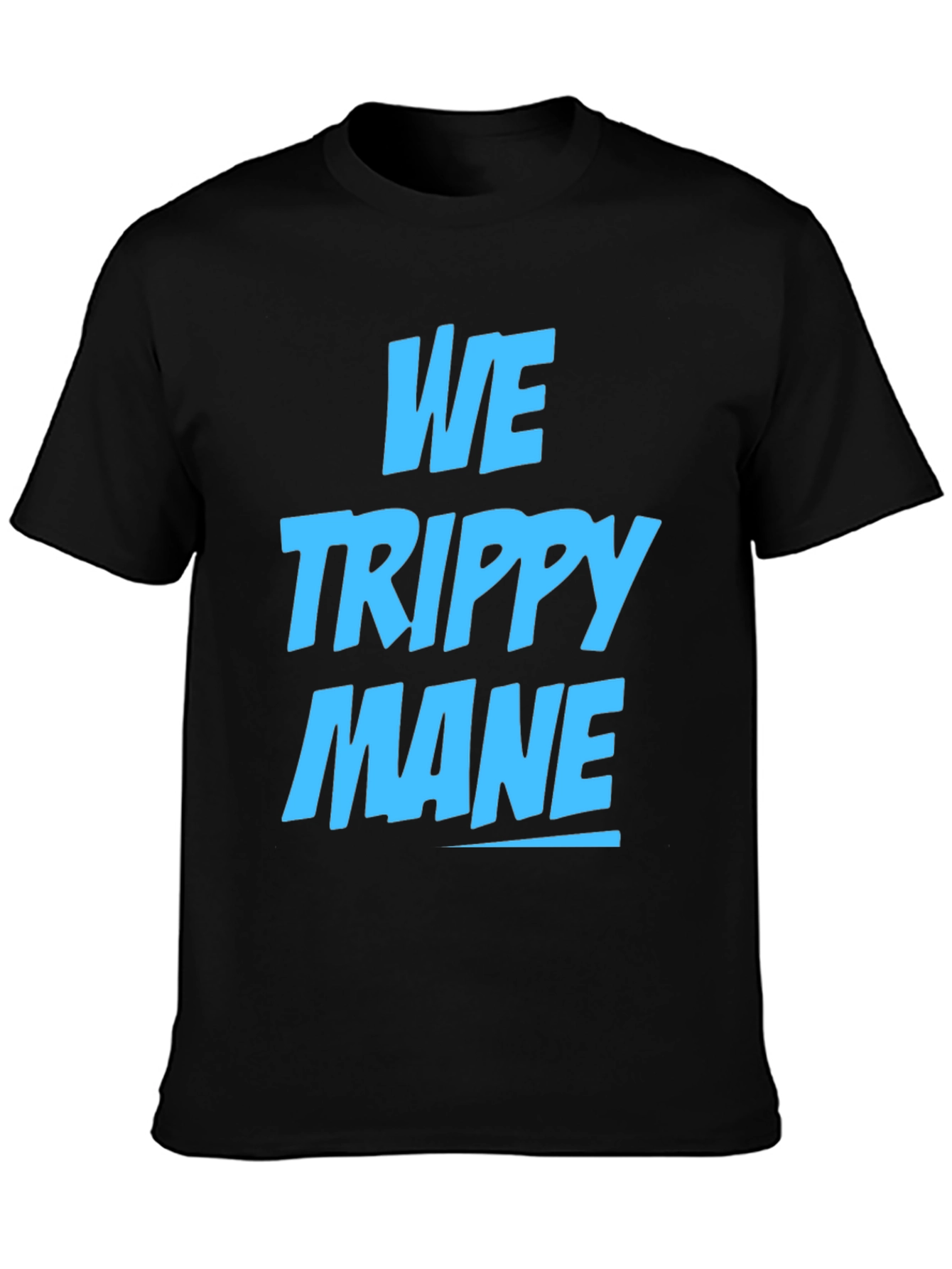 Black We Trippy Mane Graphic Tee - Cool Casual Wear view 3
