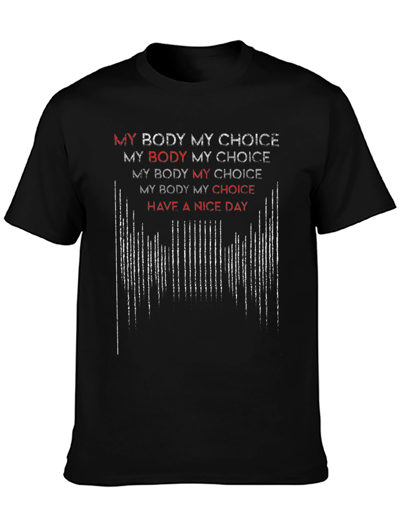 Black My Body My Choice Graphic T-Shirt - Pro Choice Tee view 3