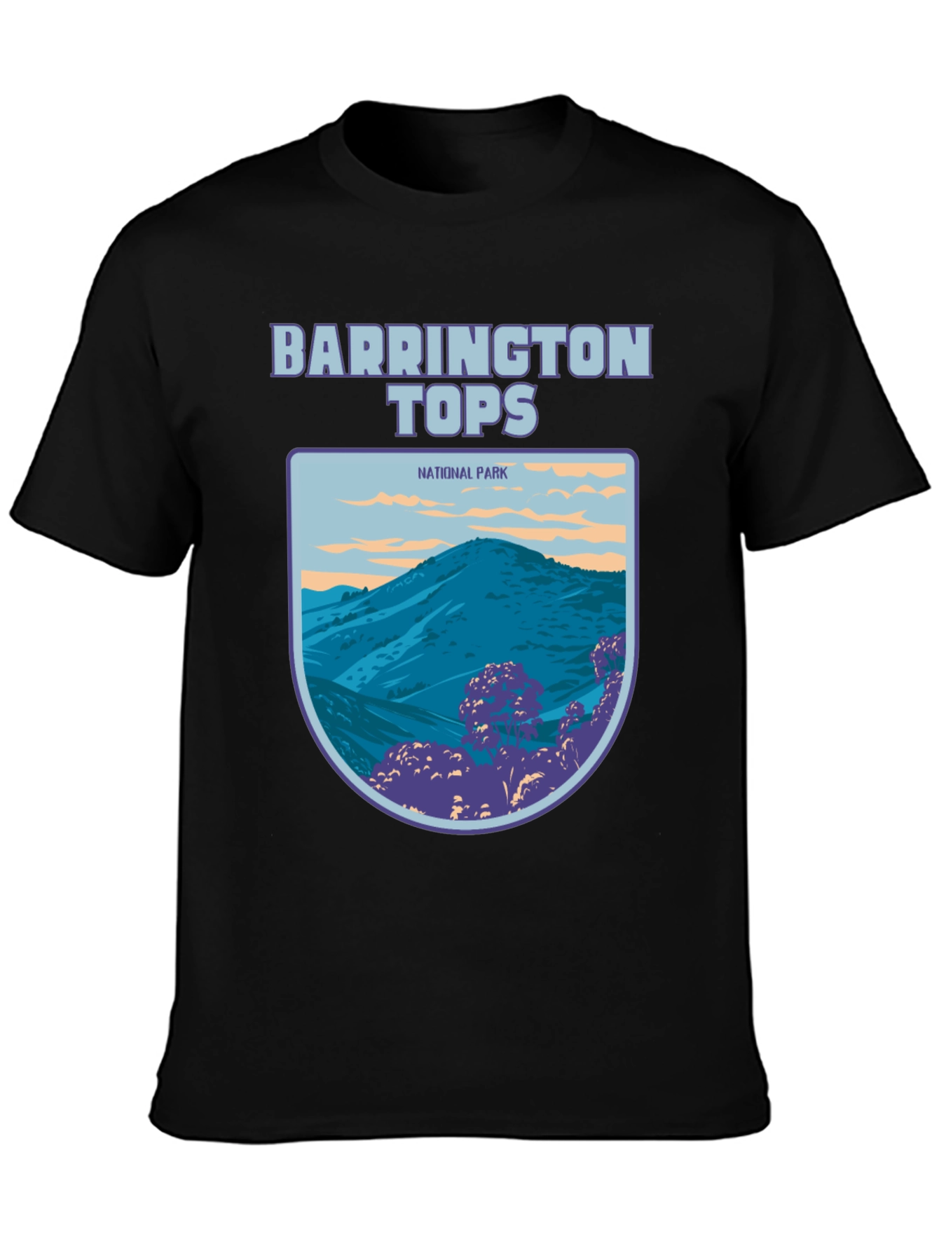 Black Barrington Tops National Park Graphic Tee view 3