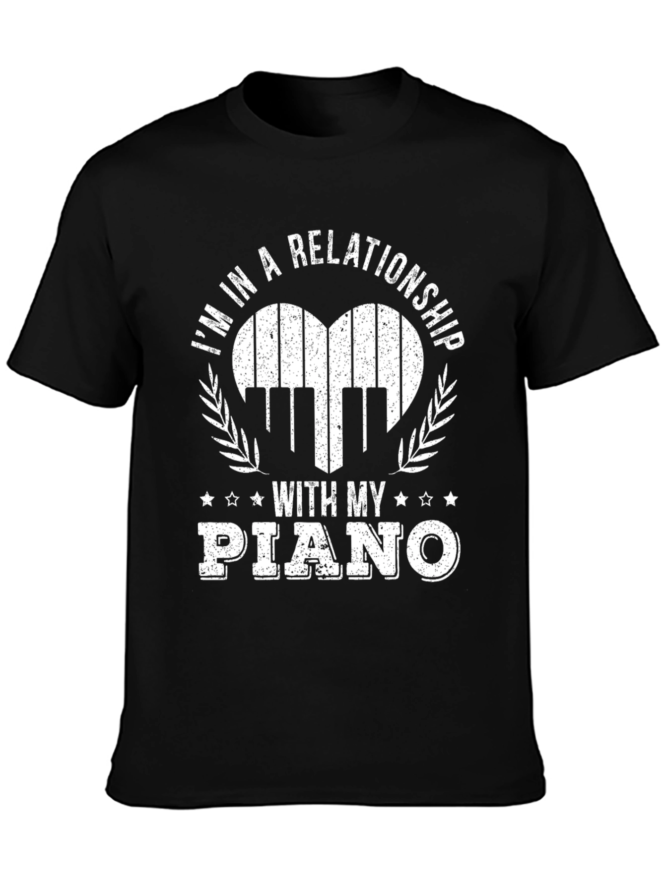 Black Piano Relationship T-Shirt view 3