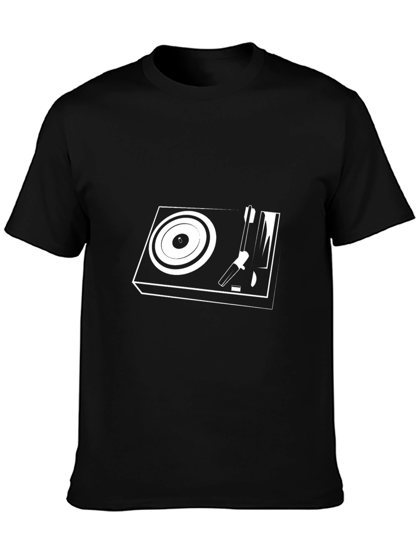 Black Cool Turntable Graphic Tee - Black view 3