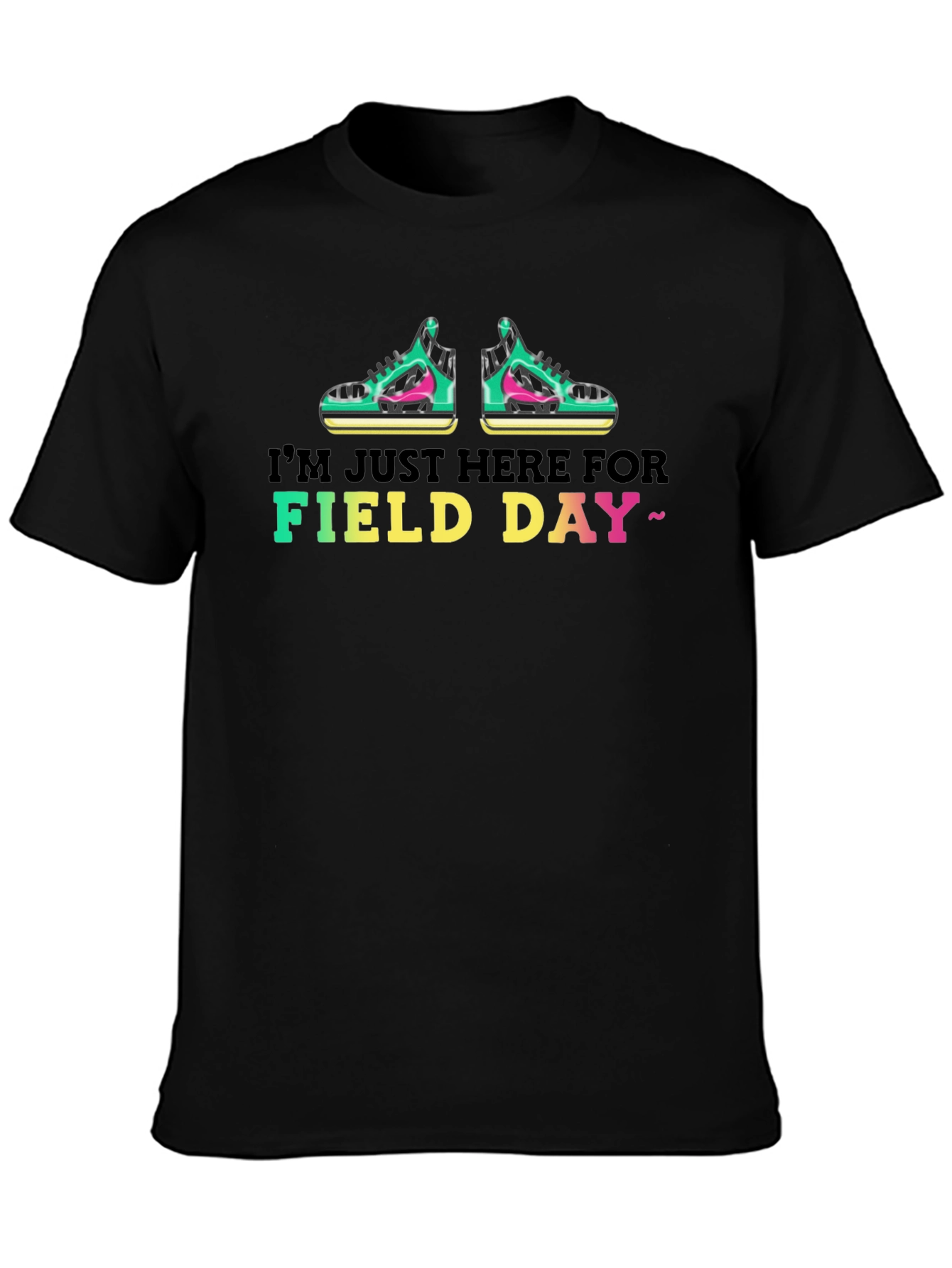 Black Field Day T-Shirt - I'm Just Here For Field Day view 3