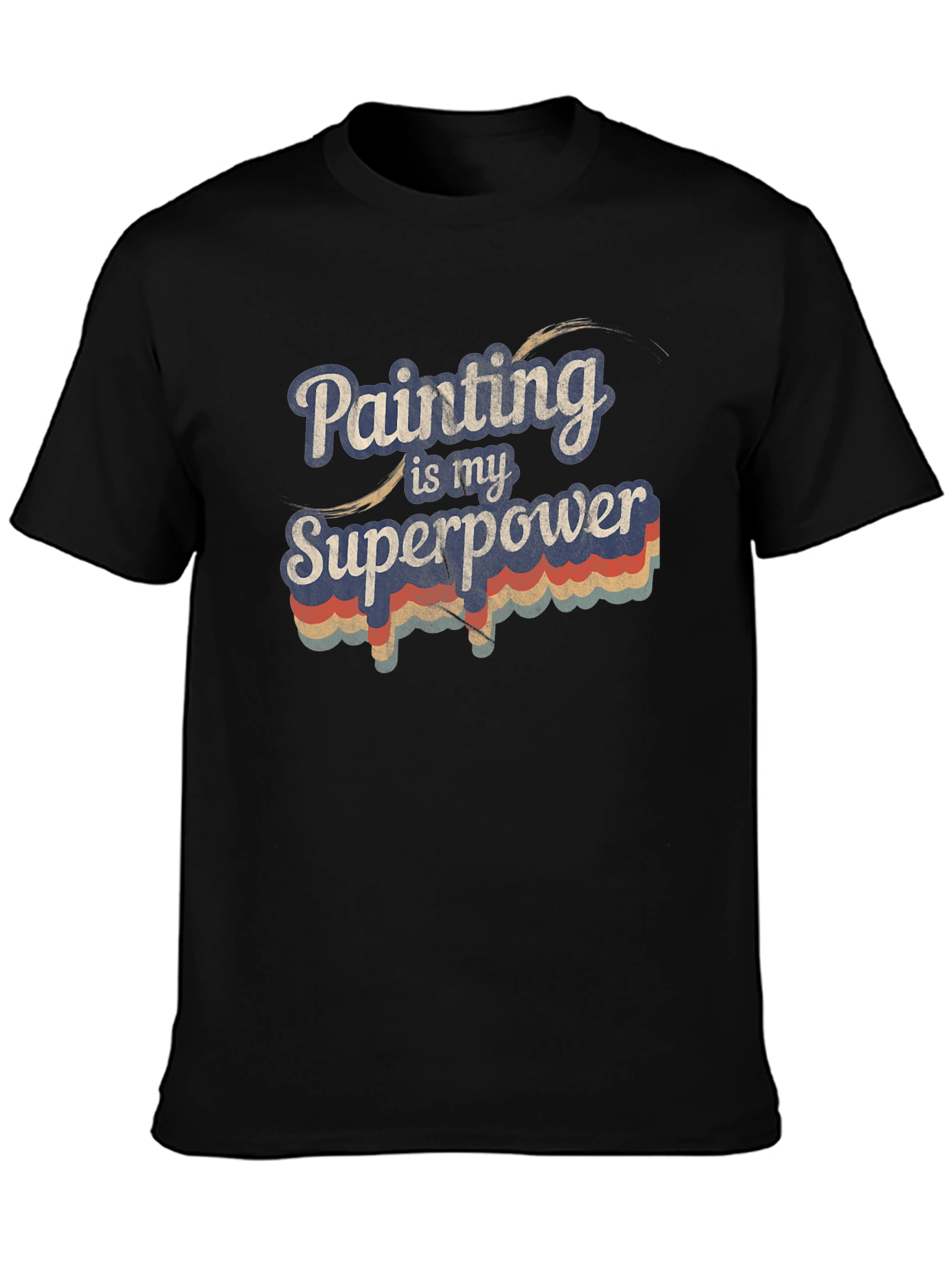 Black Painting is my Superpower Graphic Tee view 3