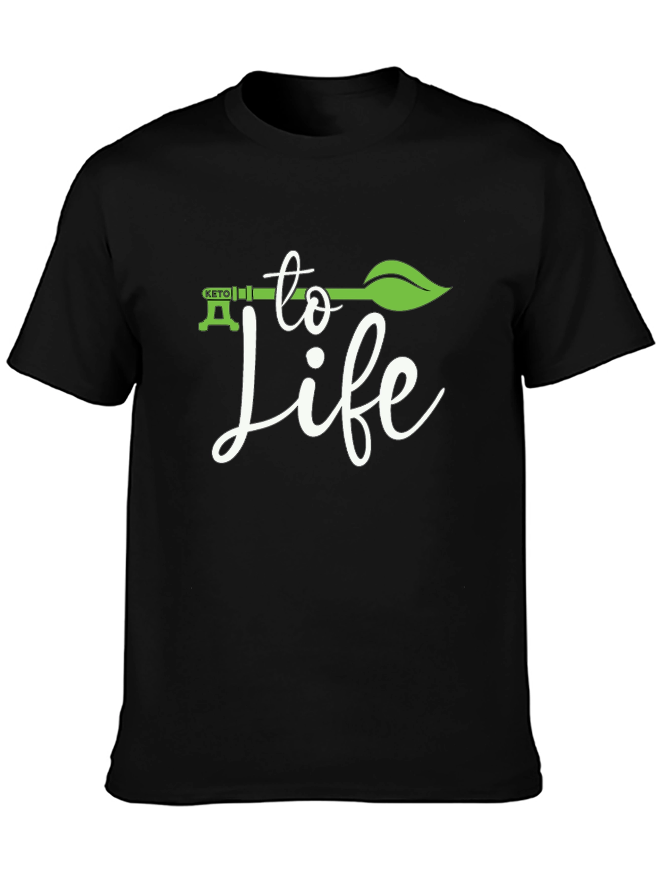 Black Keto Diet Lifestyle T-Shirt view 3