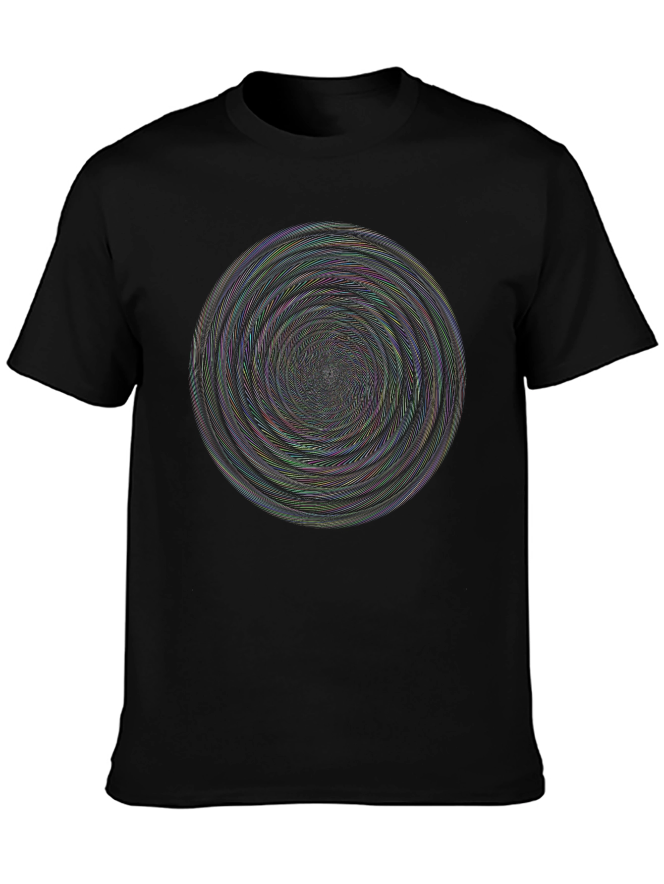 Vortex Illusion Black T-Shirt - 3
