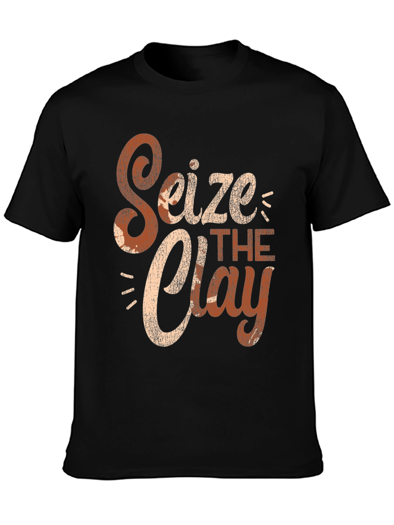 Black Seize the Clay Graphic T-Shirt - Pottery Lover view 3