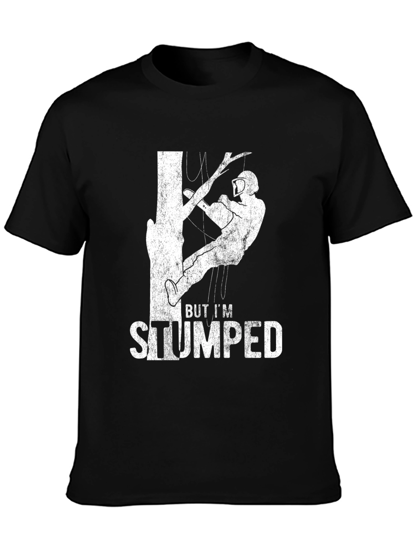 Black But I'm Stumped - Tree Climbing T-Shirt view 3