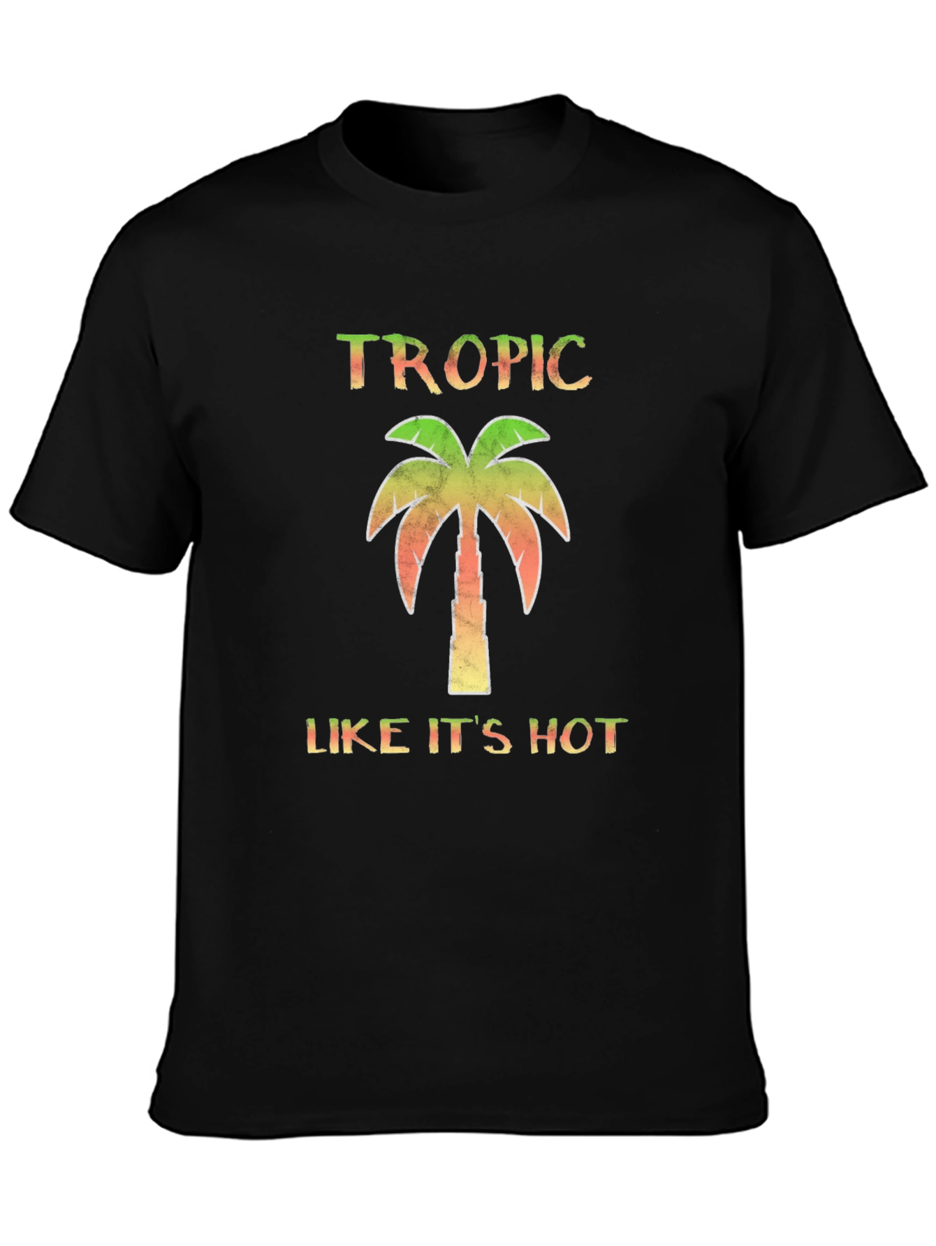 Black Tropic Like It's Hot Black T-Shirt view 3