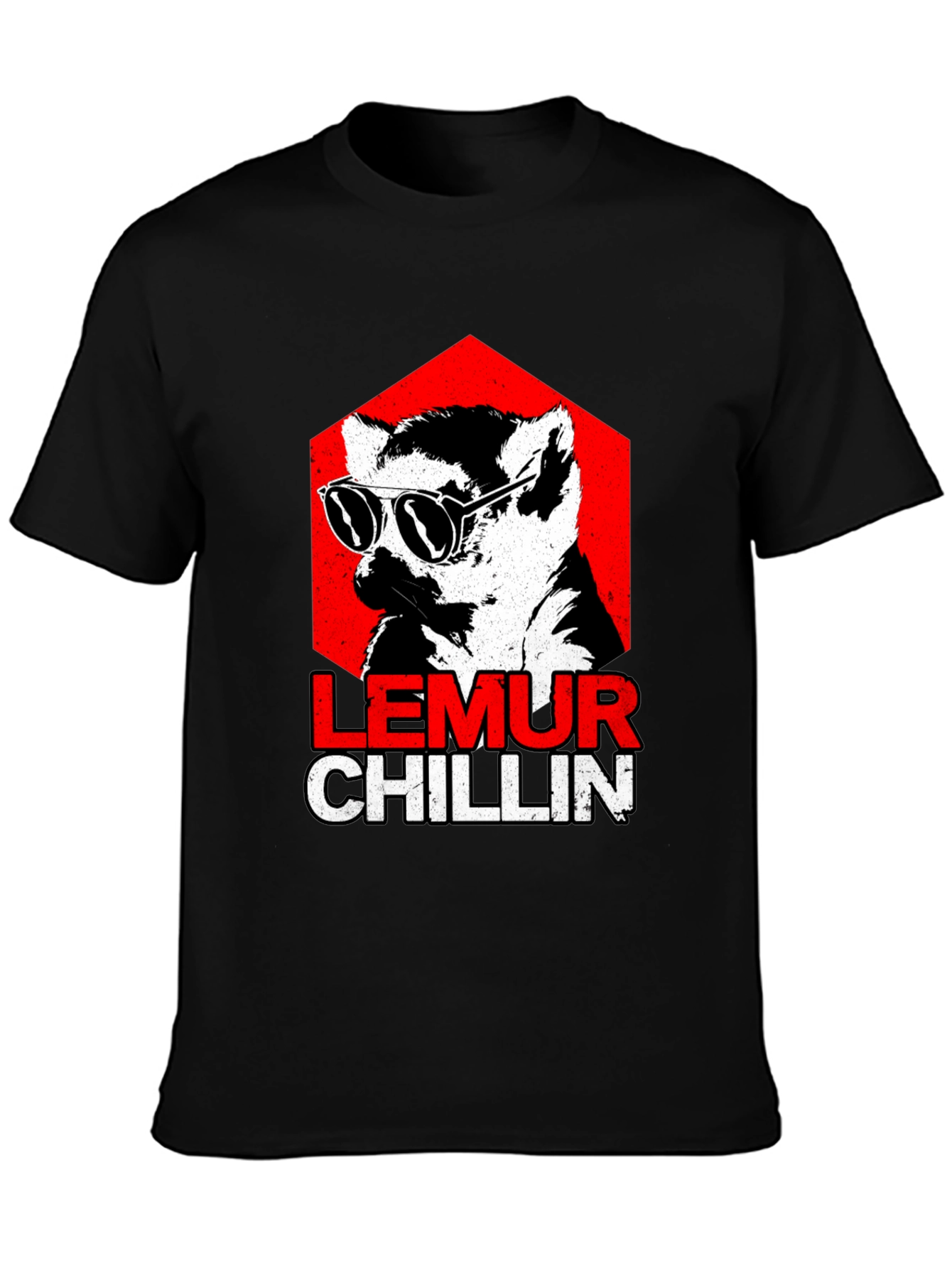 Black Lemur Chillin' Graphic Tee view 3