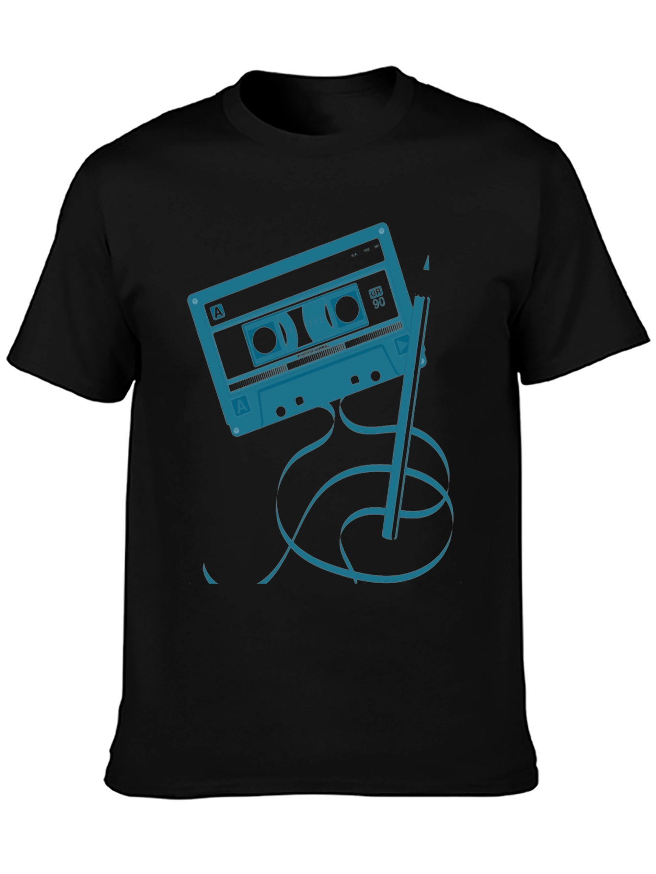Black Retro Mixtape Graphic Tee view 3
