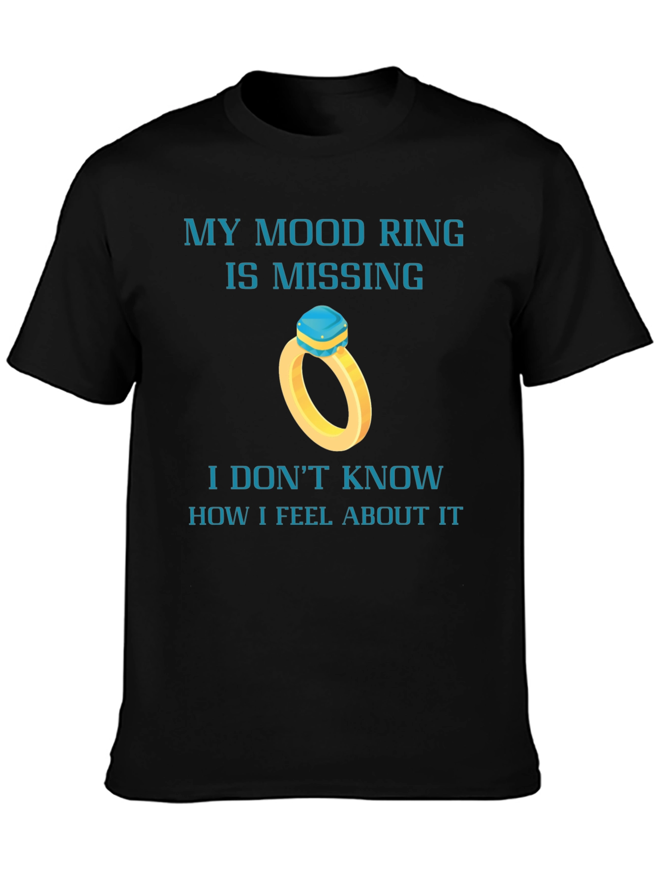 Black Mood Ring Missing Graphic Tee view 3