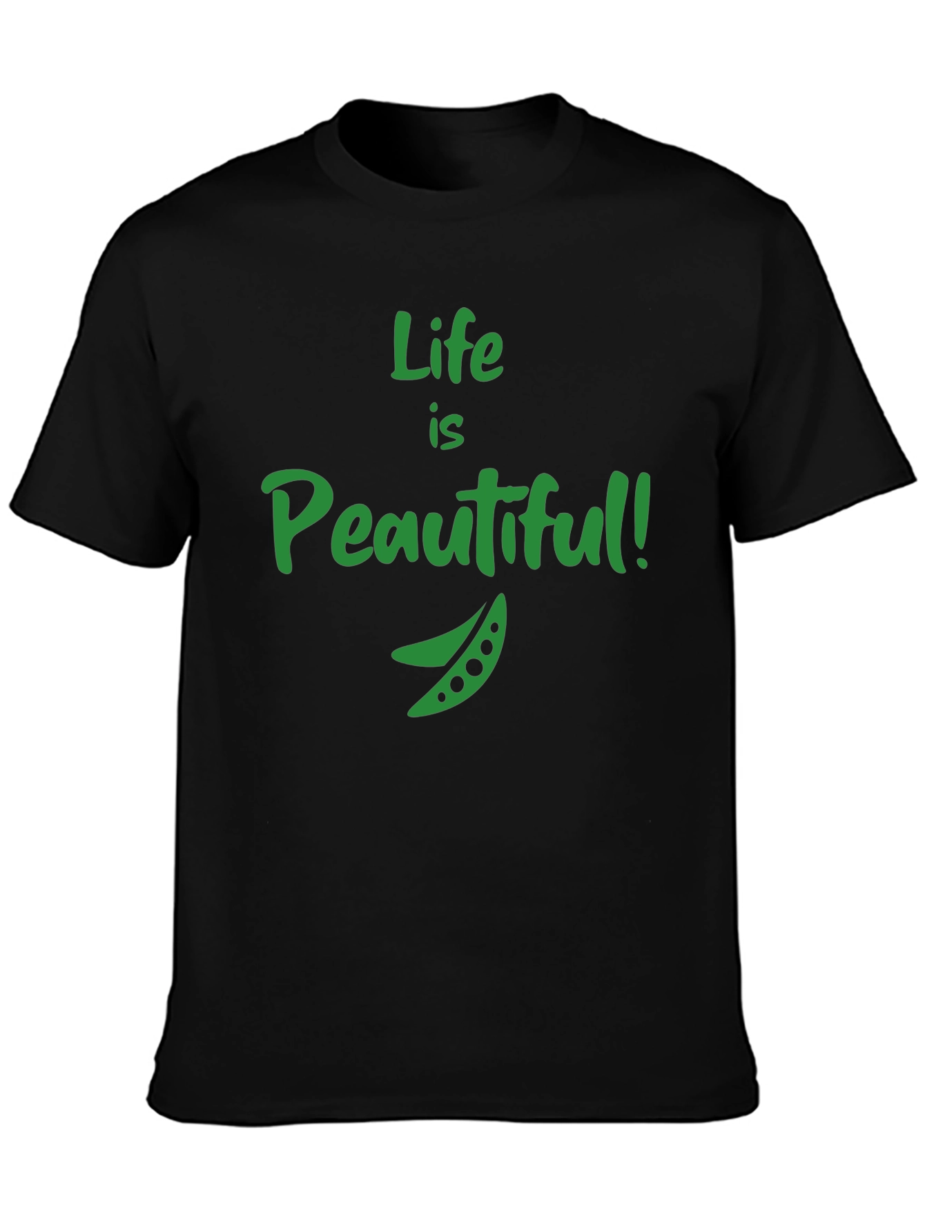 Black Life is Peautiful T-Shirt - Funny Vegan Tee view 3