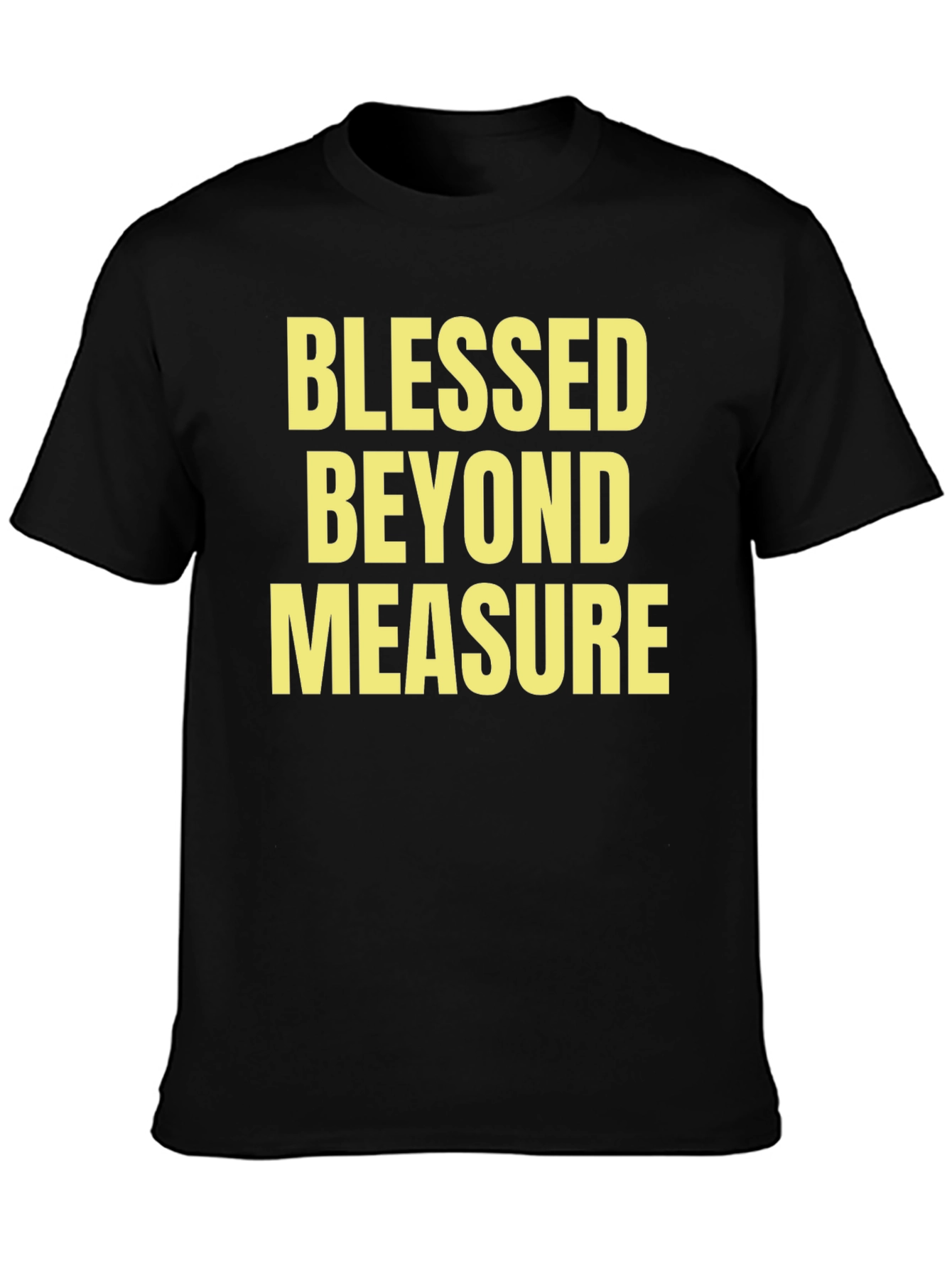 Black Blessed Beyond Measure Graphic T-Shirt view 3