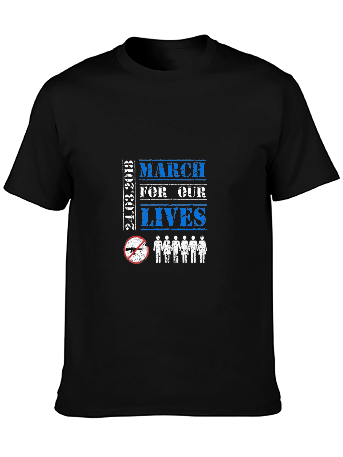 Black March For Our Lives T-Shirt view 3