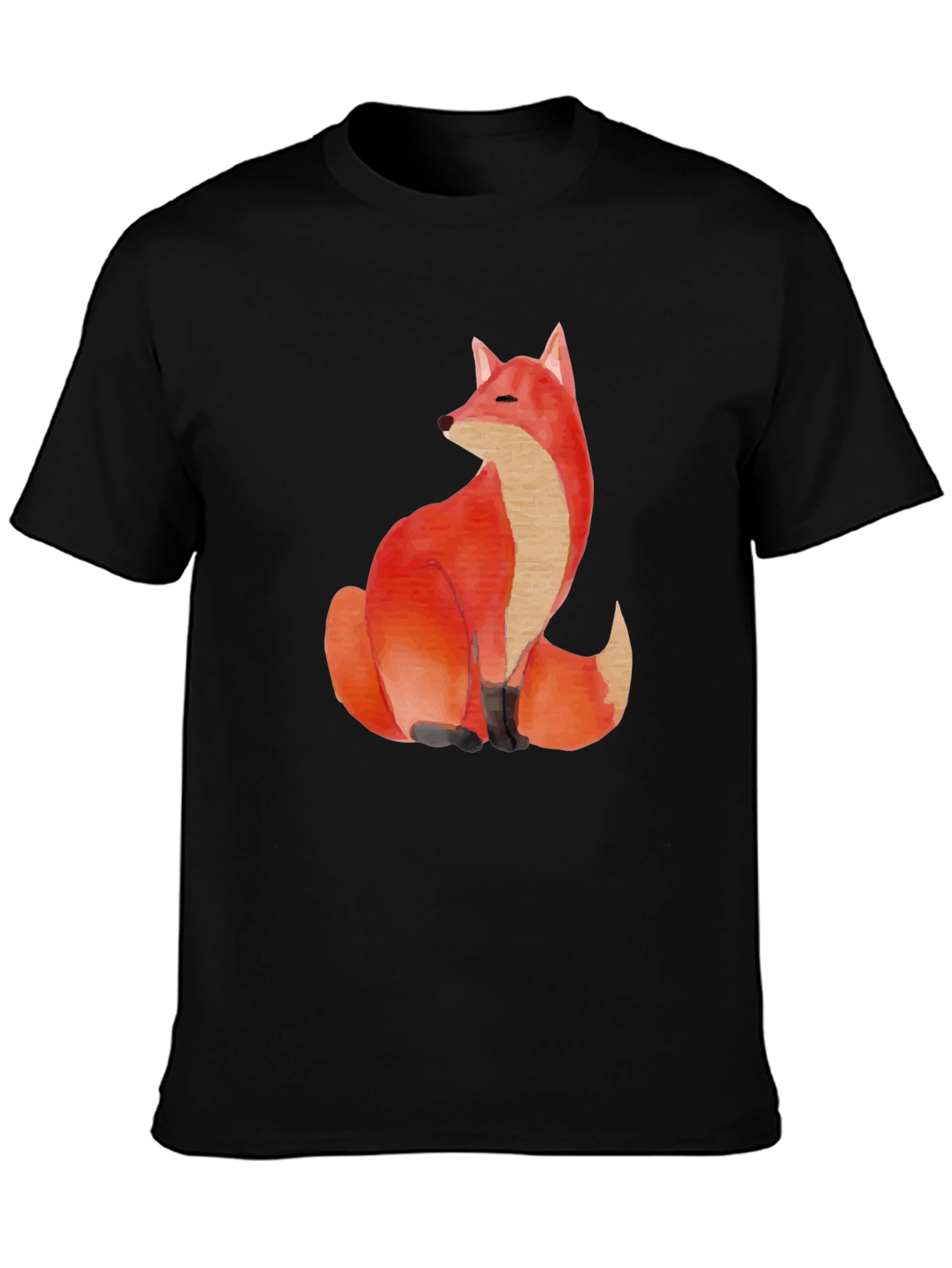 Black Fox Graphic Tee - Soft Cotton Blend view 3