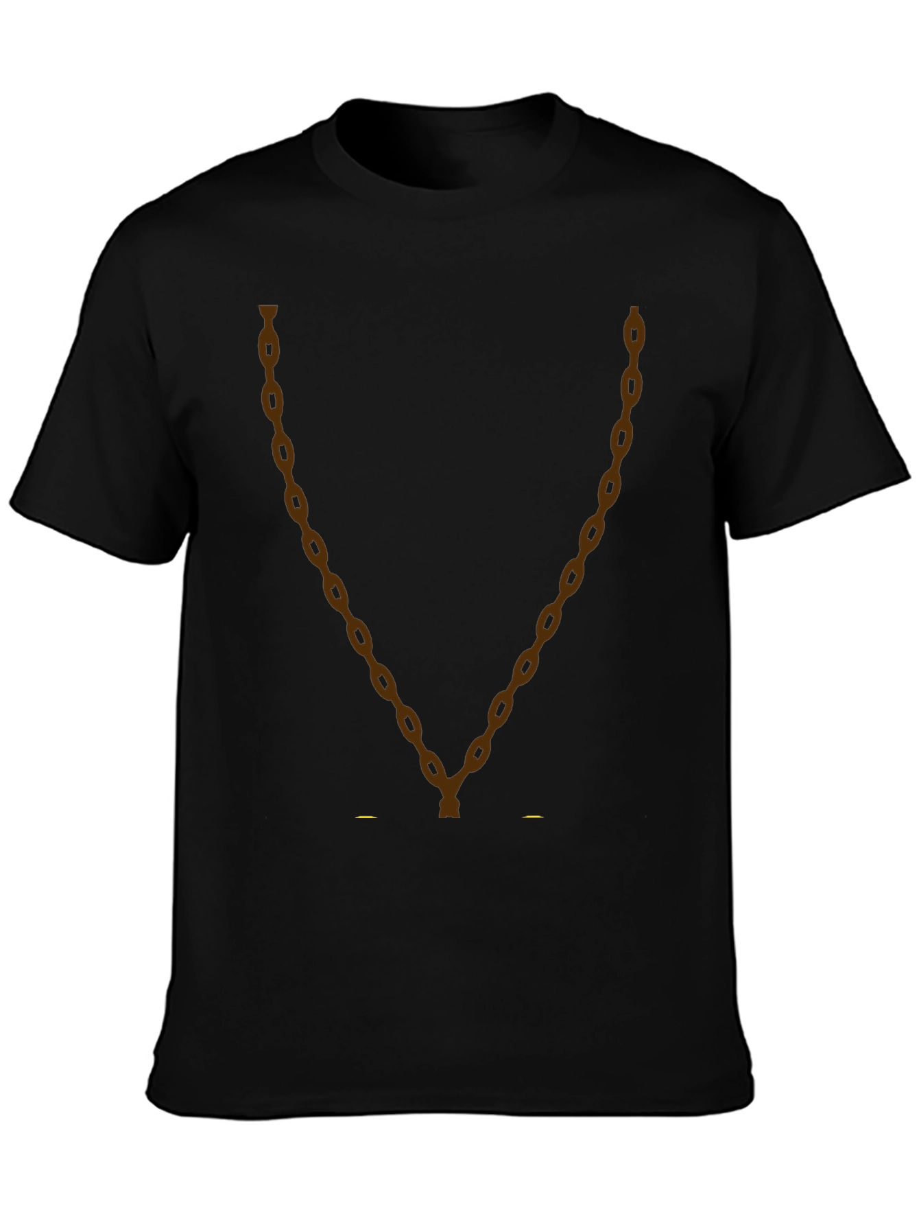 Black Chain Graphic Tee - Men's Black T-Shirt view 3