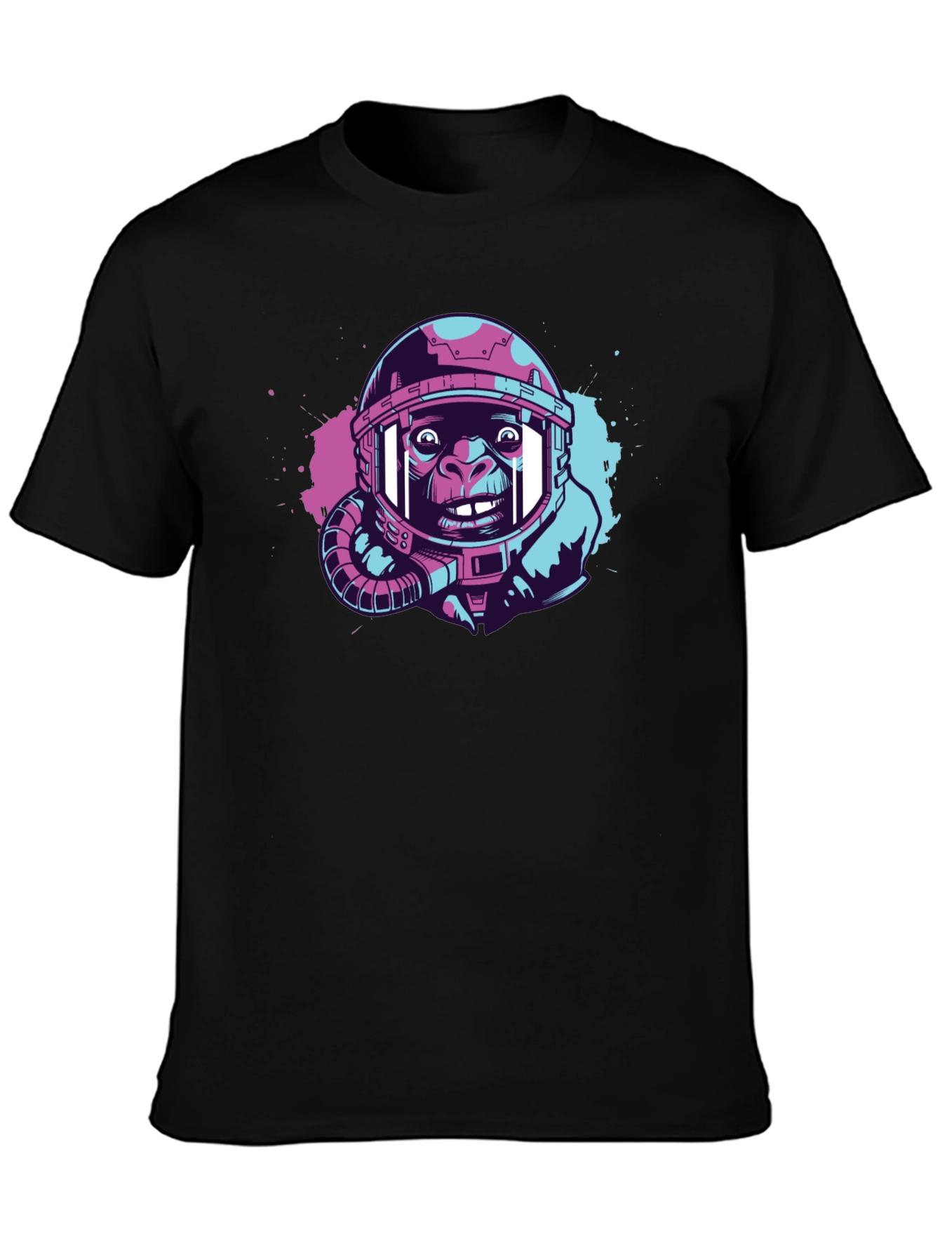 Black Ape Astronaut Graphic T-Shirt - Trendy Space Design view 3