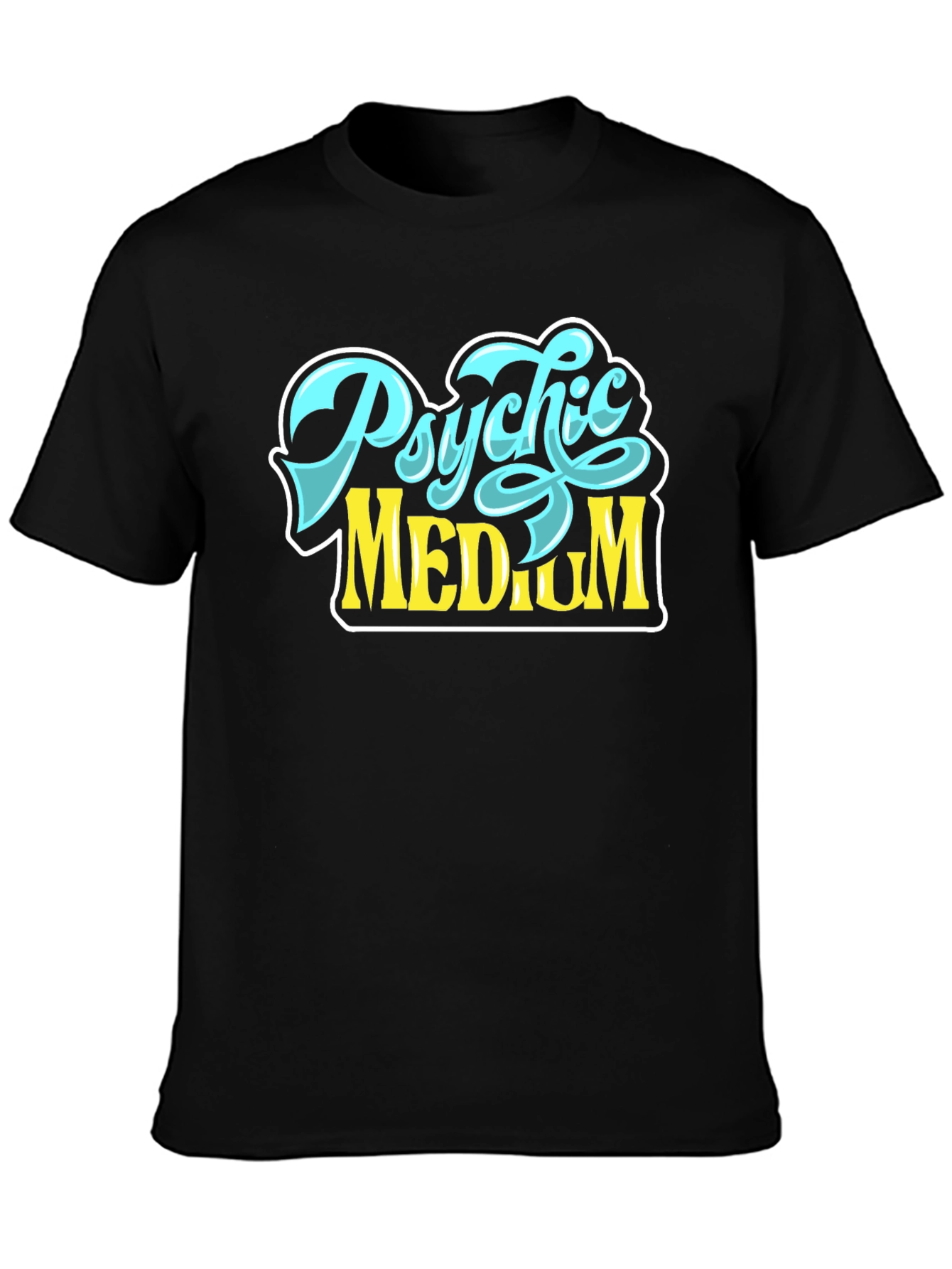 Black Psychic Medium Graphic T-Shirt view 3