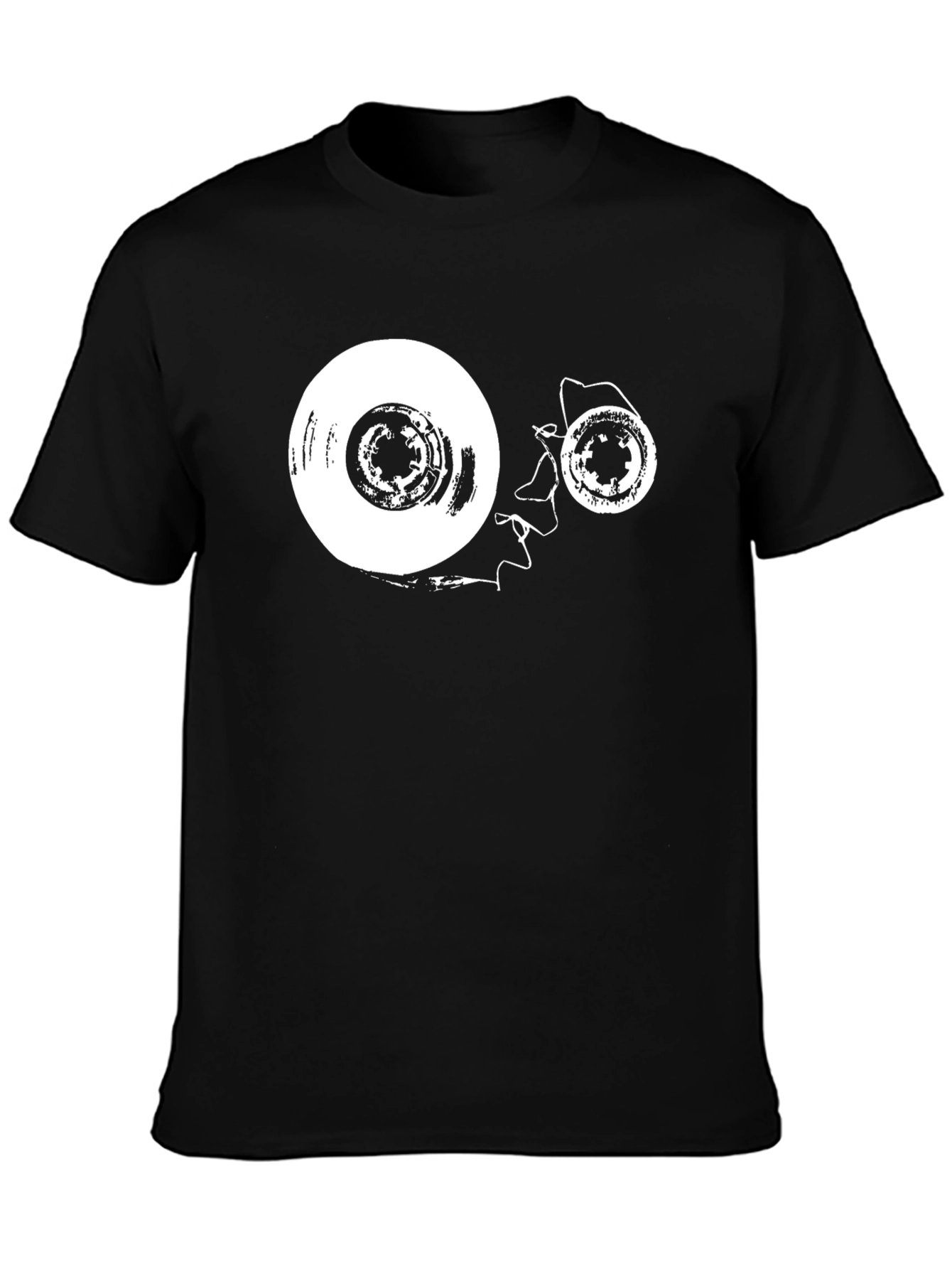 Black Retro Cassette Tape Graphic T-Shirt - Music Lover Tee view 3