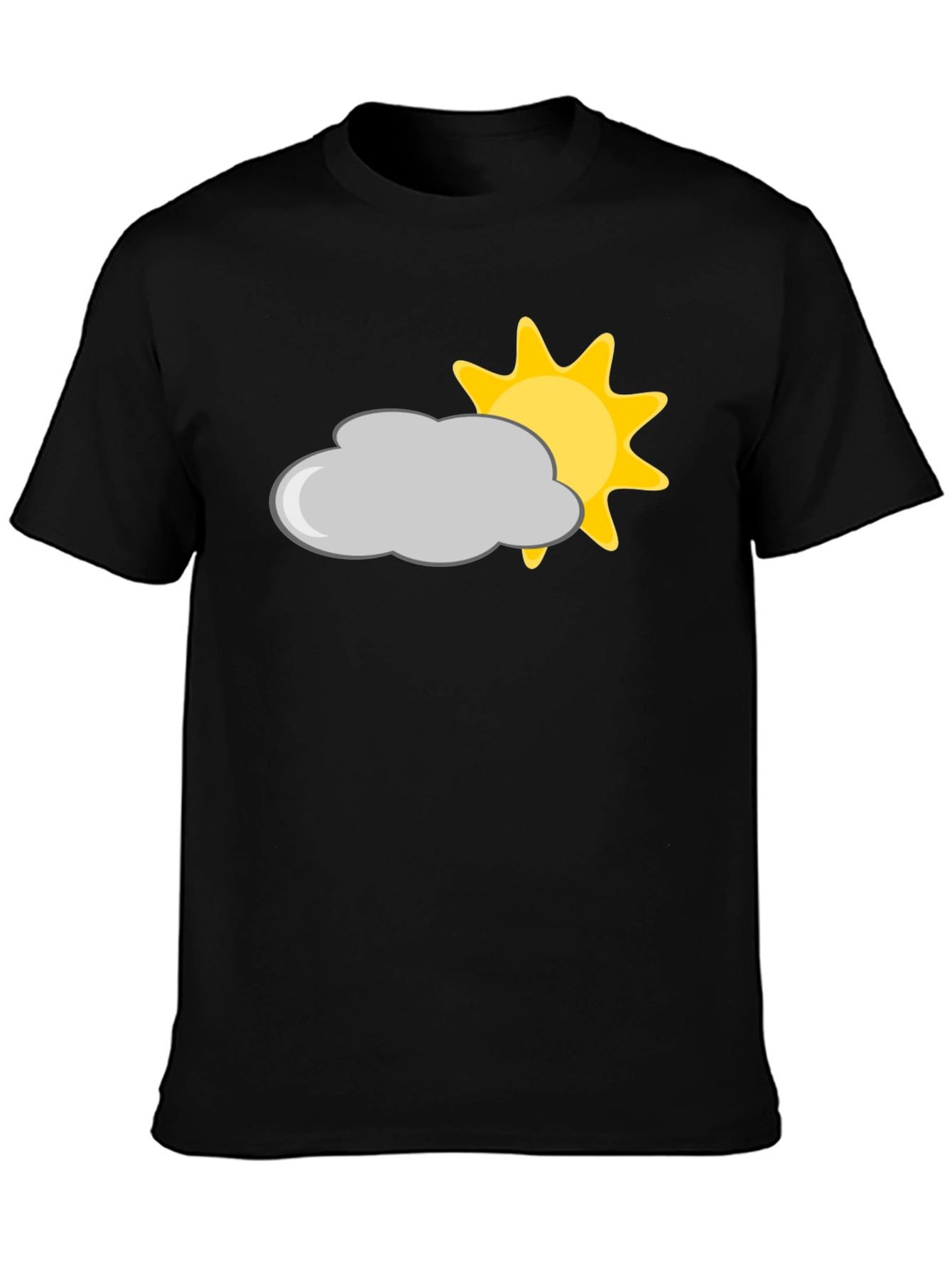 Black Cloud & Sun Graphic Tee - Weather Vibes view 3