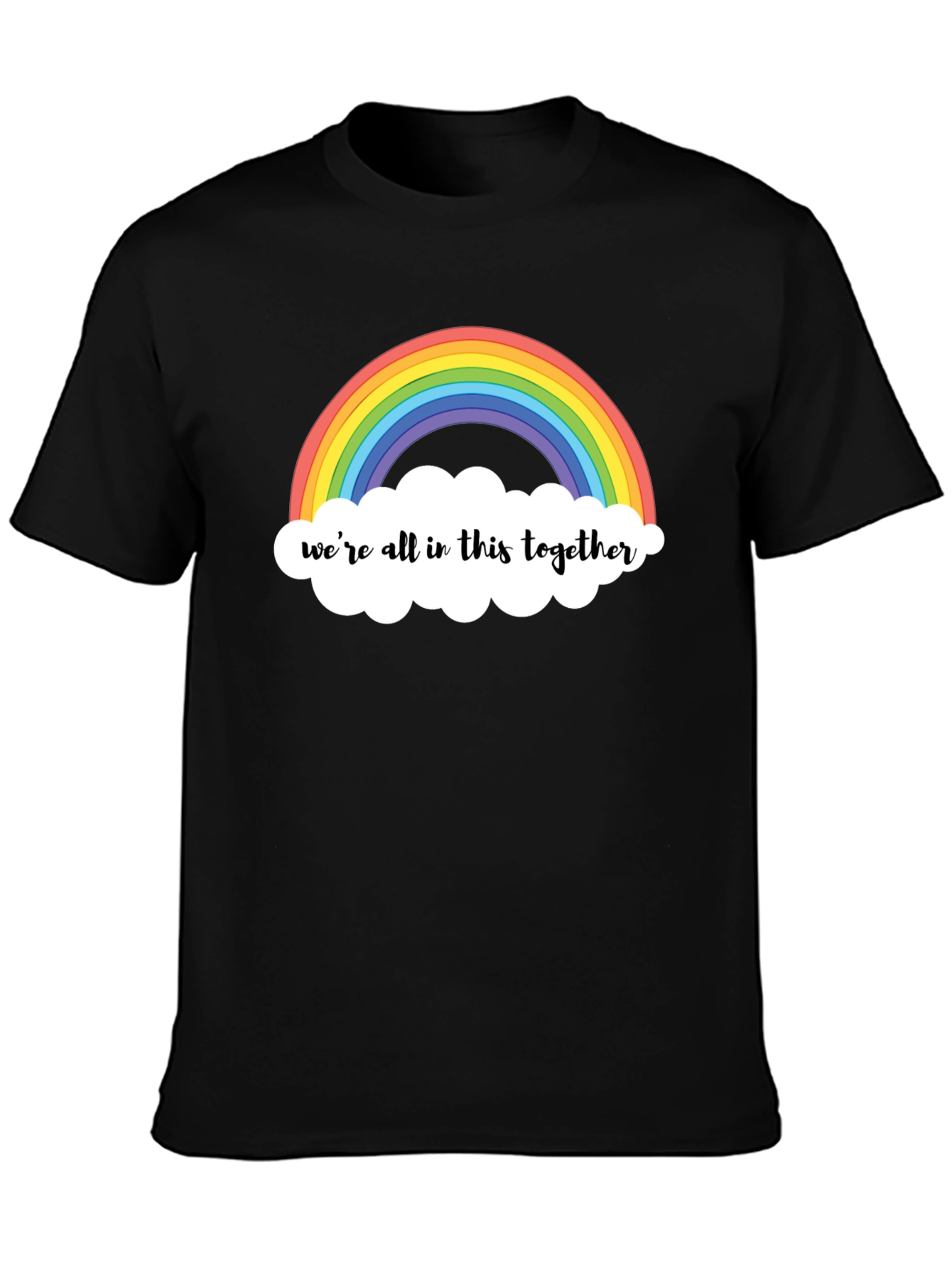 Black Rainbow 'We're All in This Together' T-Shirt view 3