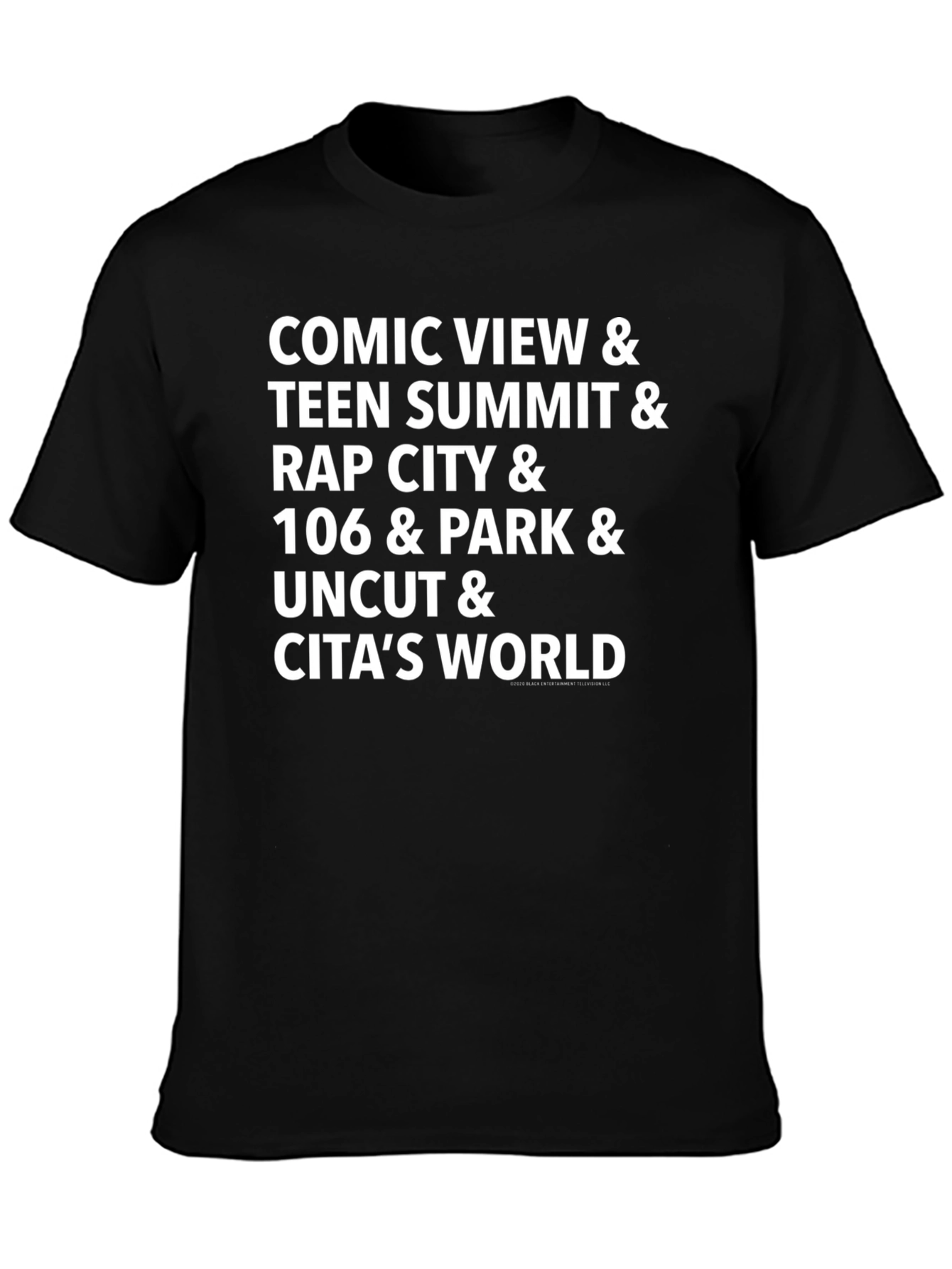 Black Comedy & Music TV Nostalgia Tee view 3