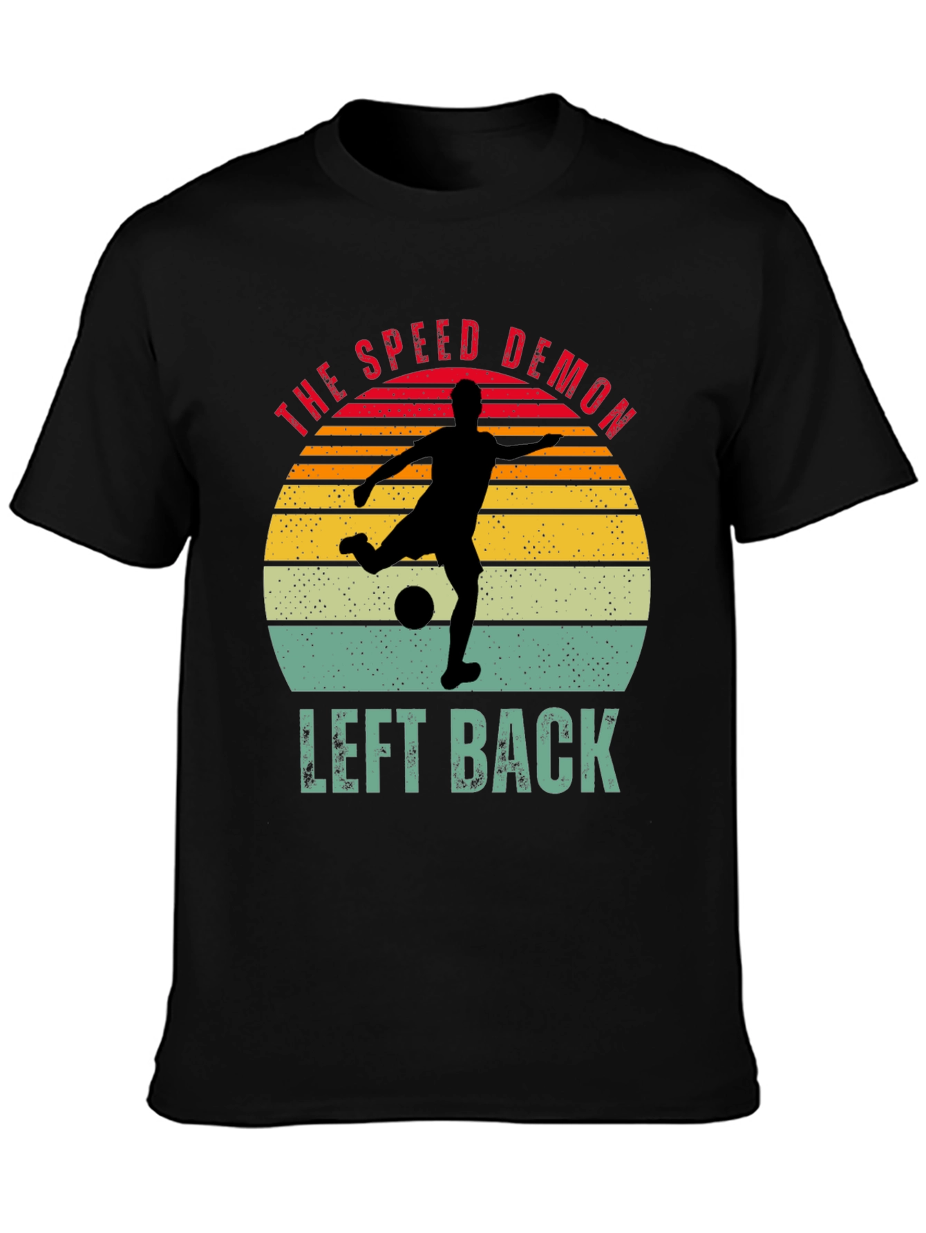 Black The Speed Demon Left Back T-Shirt view 3