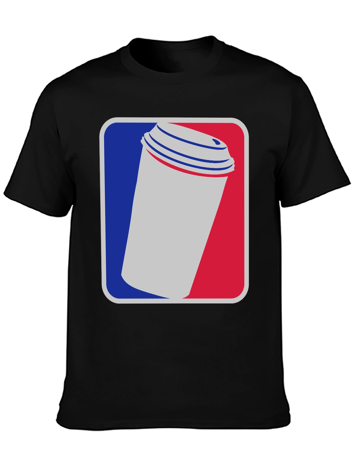 Black Coffee Cup Graphic Tee - Black Cotton T-Shirt view 3