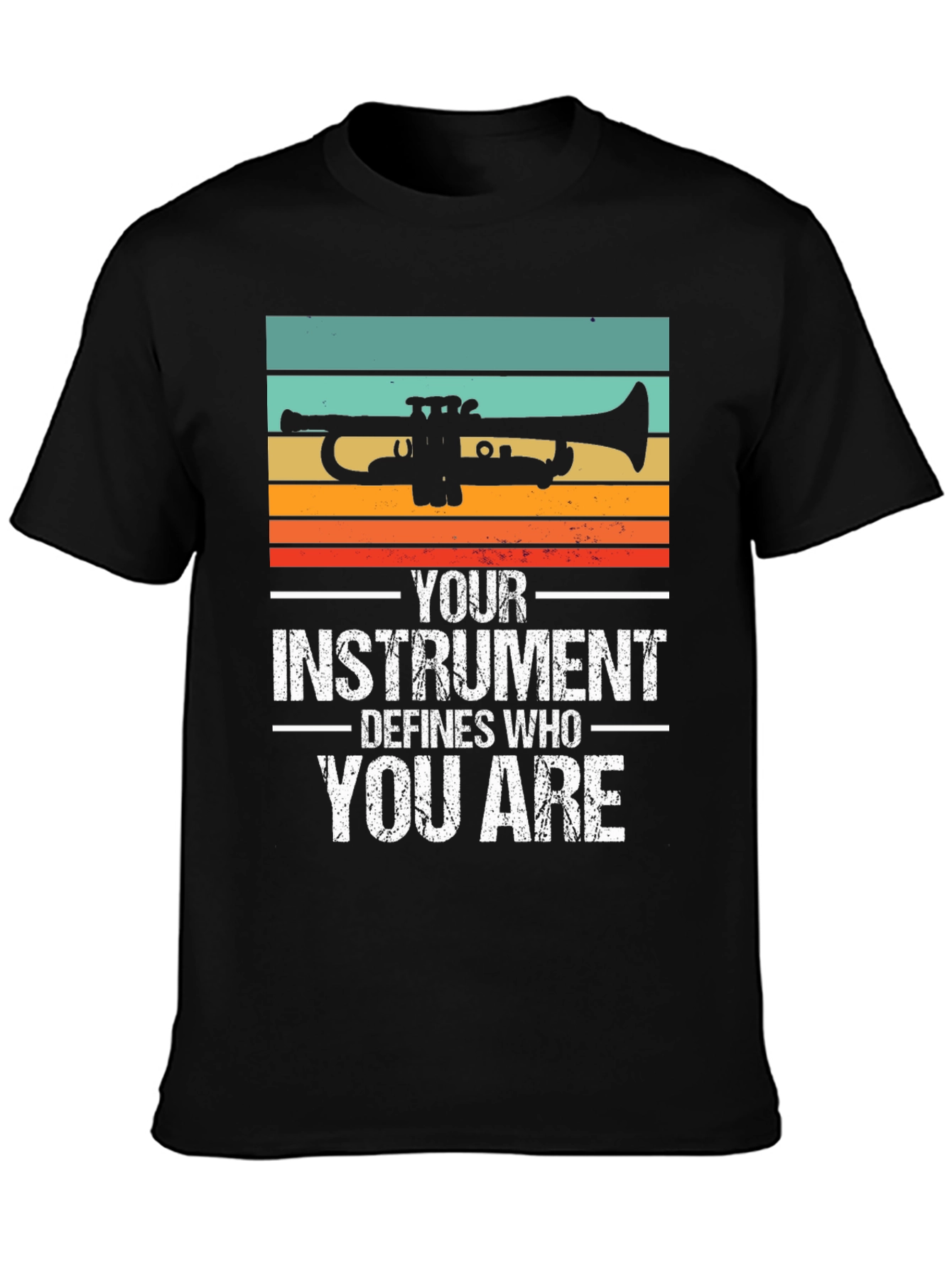 Black Trumpet Player Shirt - Defines Who You Are! view 3