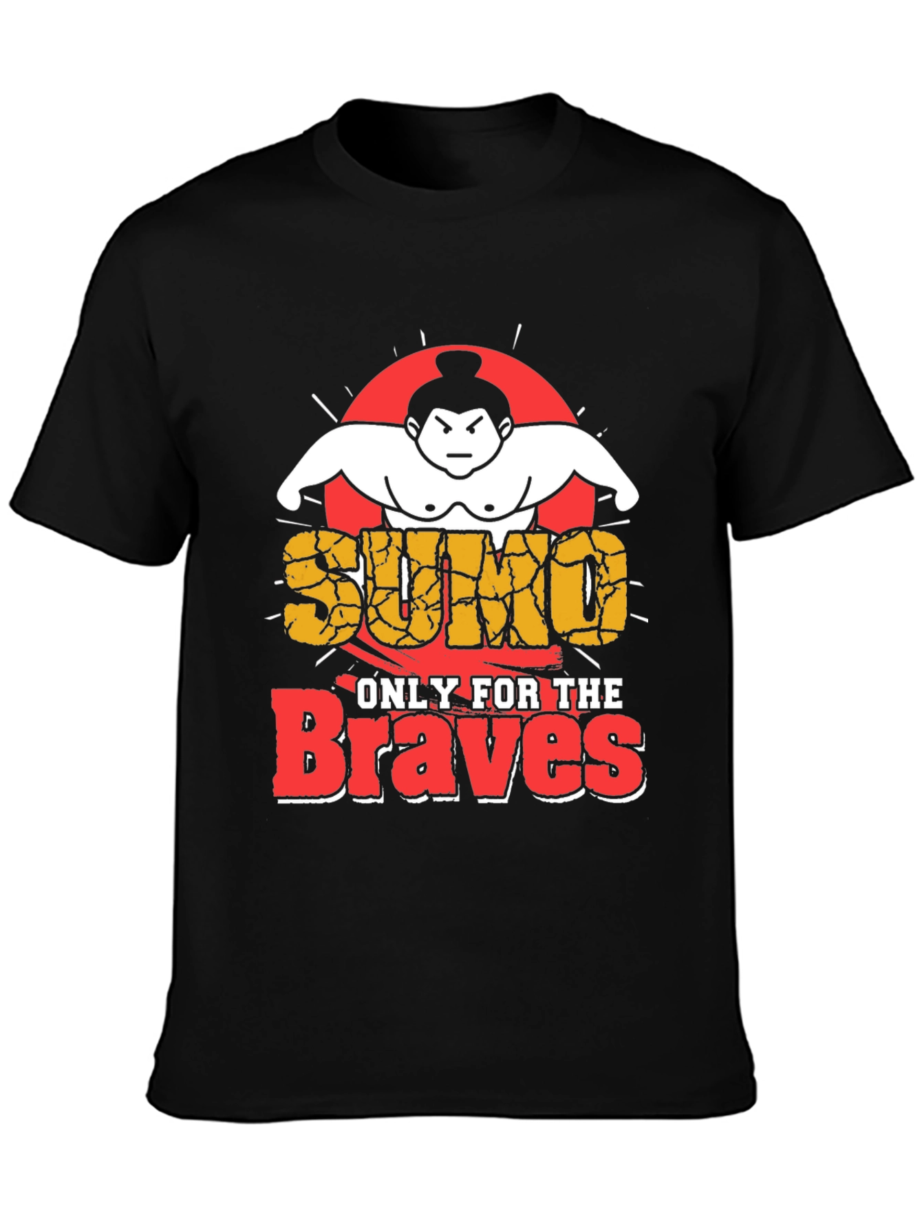 Black Sumo Braves Graphic T-Shirt view 3