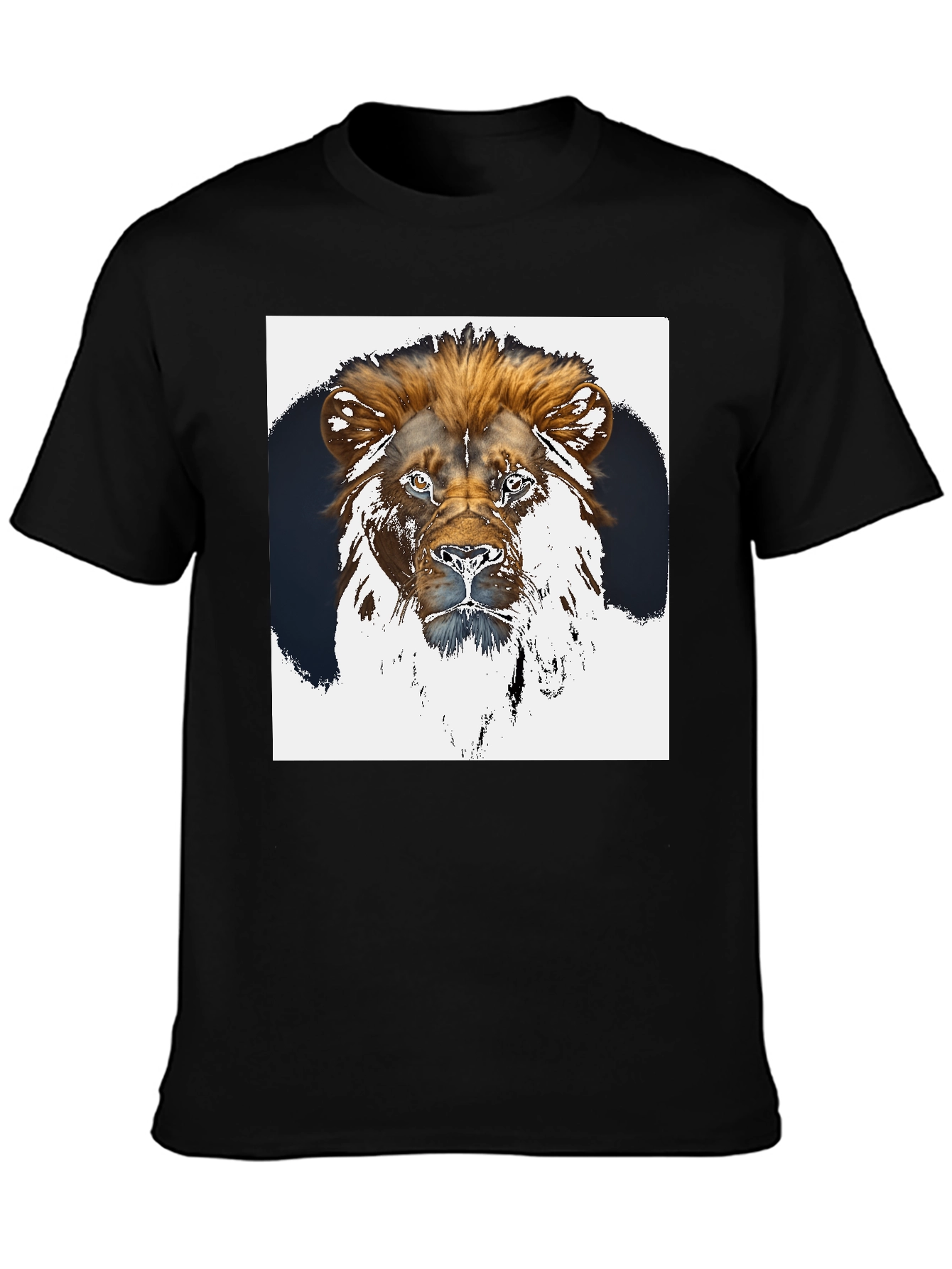 Black Lion Graphic Tee - Black Short Sleeve Shirt view 3