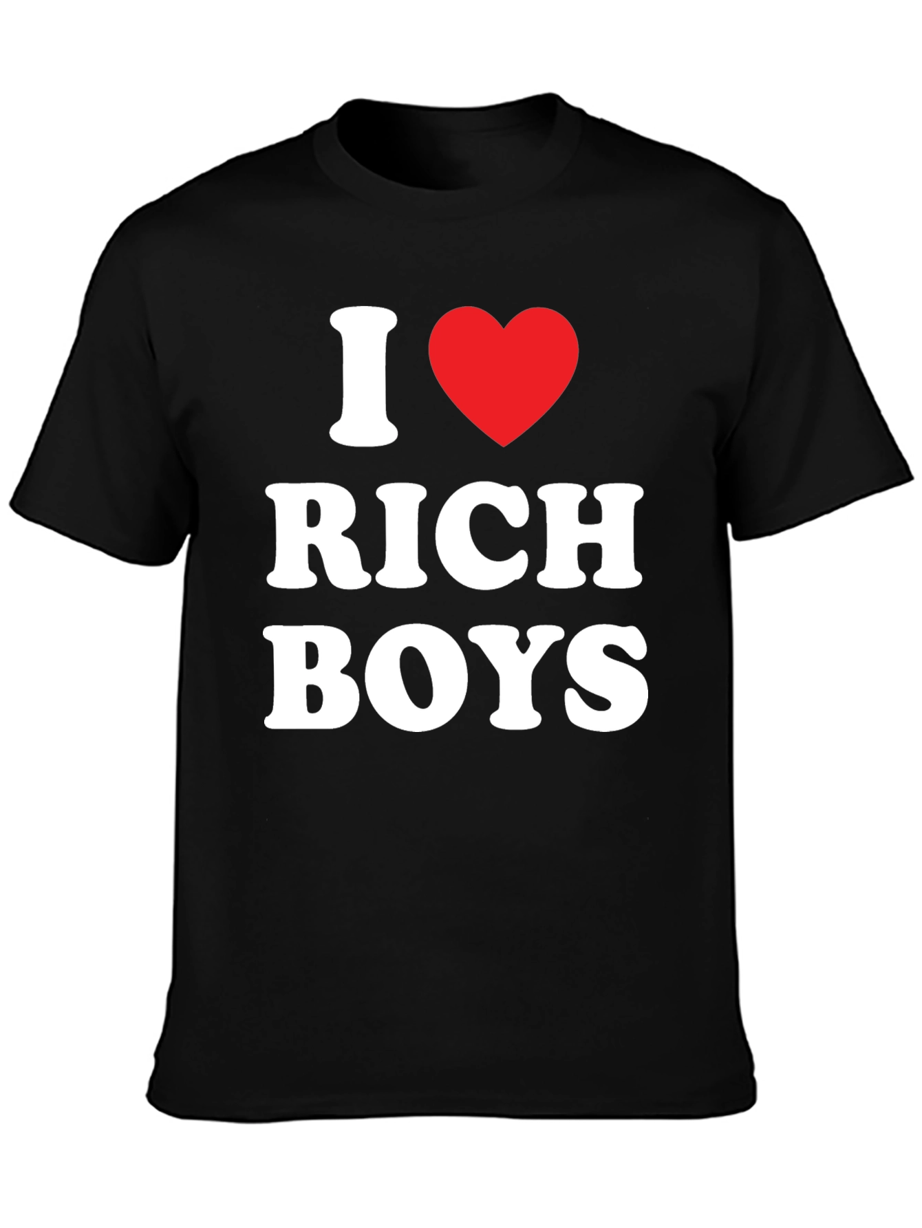 Black I Heart Rich Boys Tee - Men's Black T-Shirt view 3