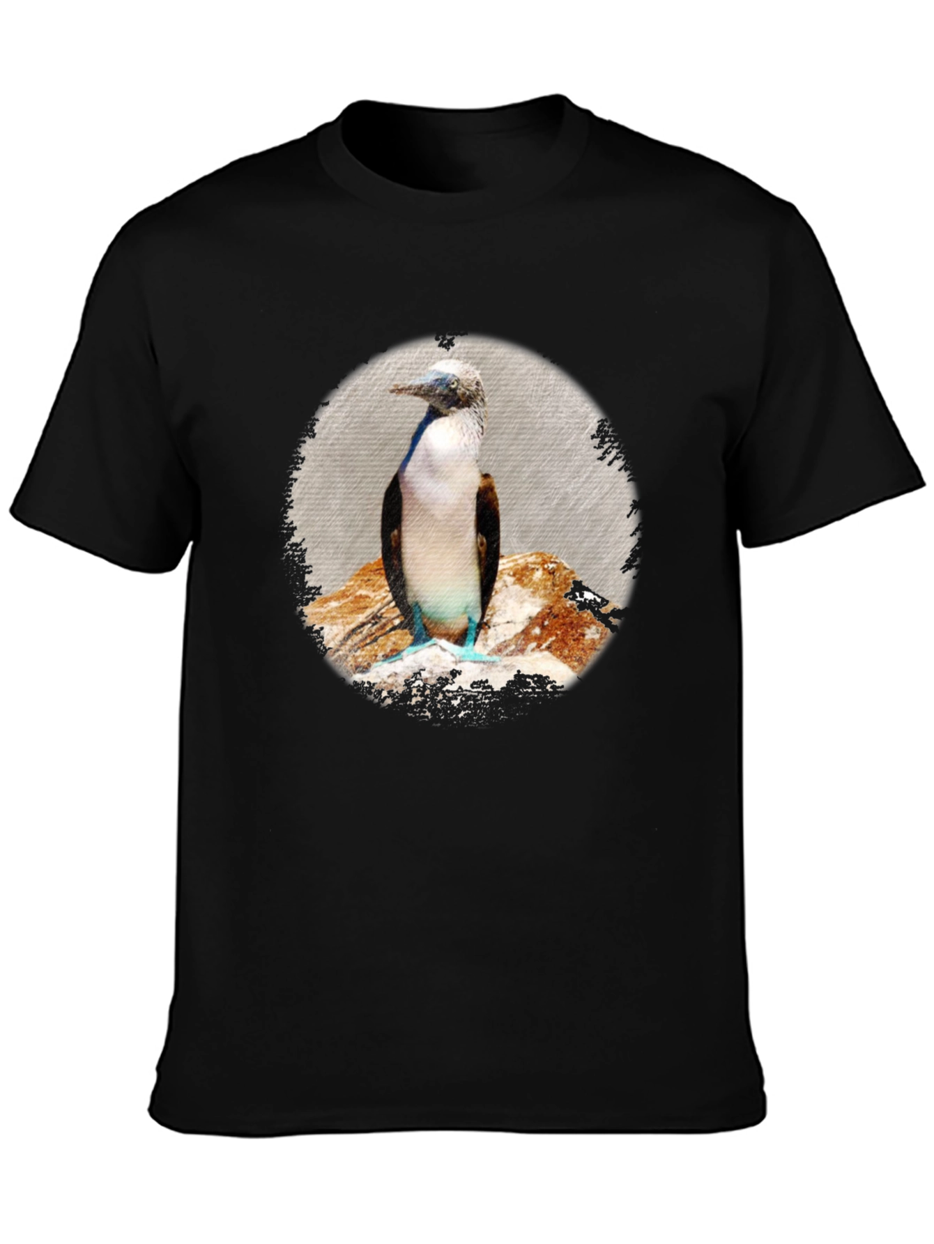 Black Blue-Footed Booby Graphic T-Shirt - Unisex view 3