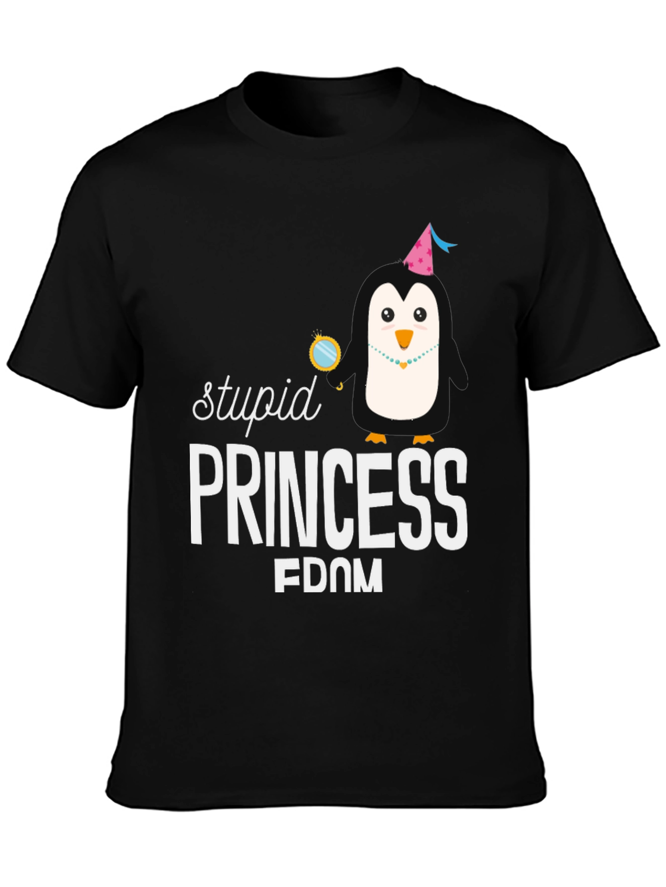 Black Stupid Princess FDOM T-Shirt view 3