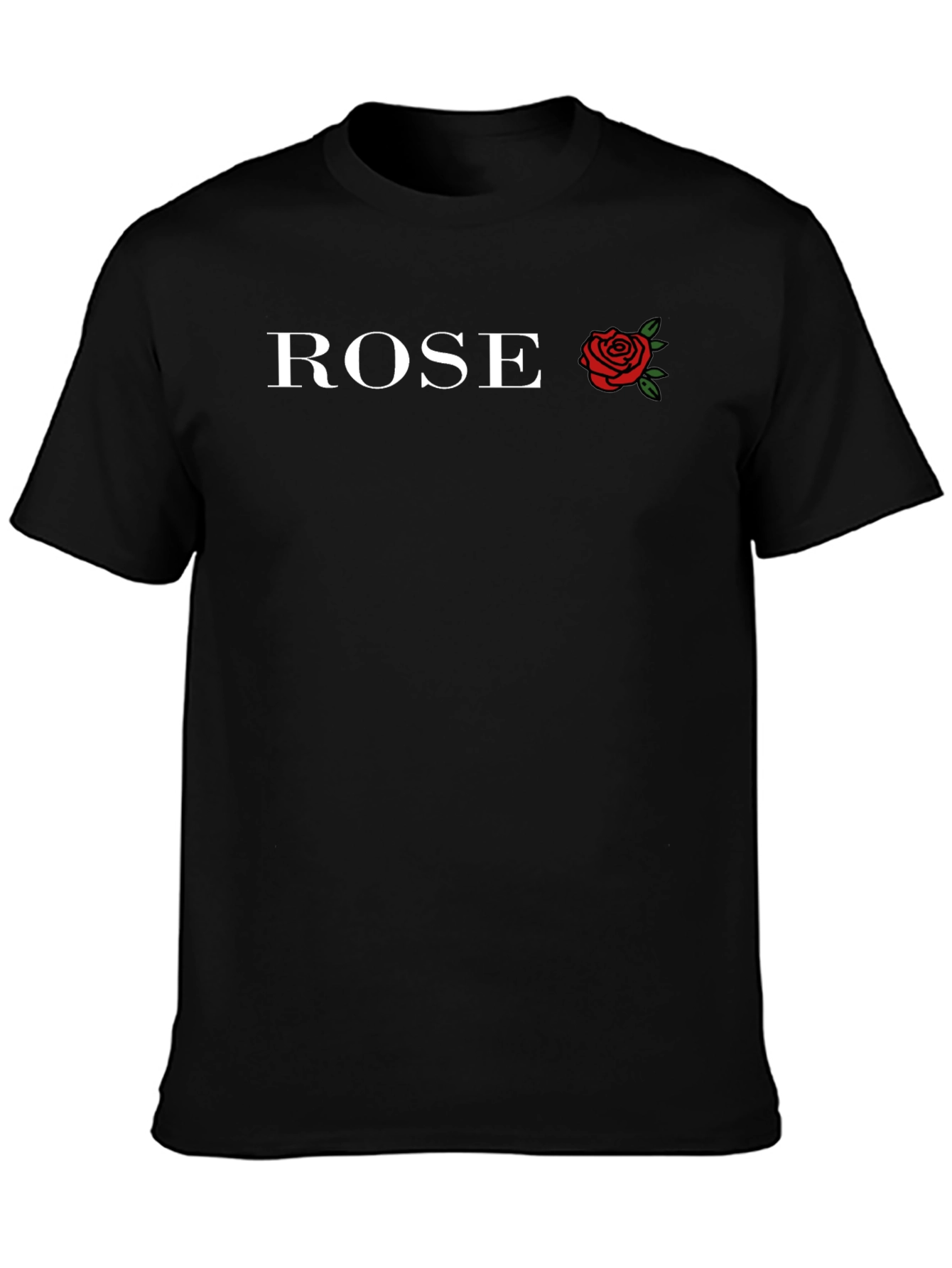 Black Rose Graphic Black T-Shirt view 3