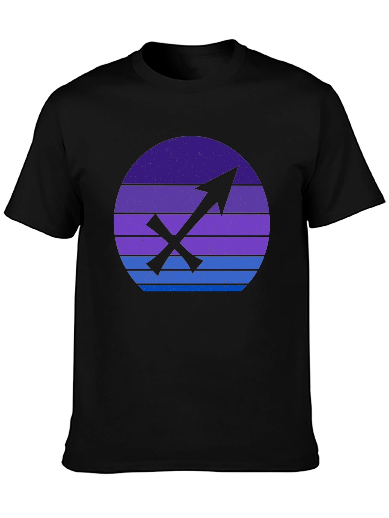 Sagittarius Zodiac Graphic Tee - Retro Sunset Design - 3