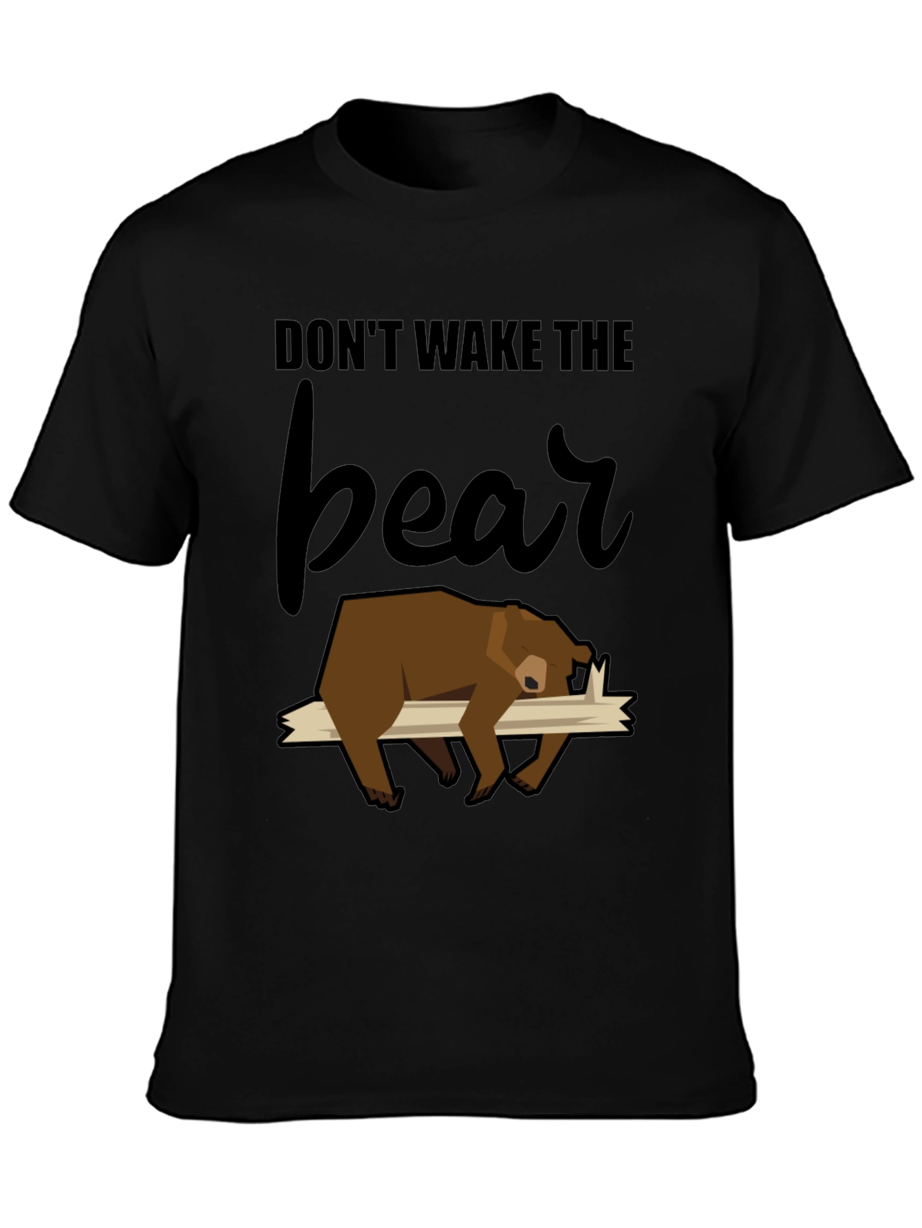 Black Don't Wake the Bear T-Shirt view 3