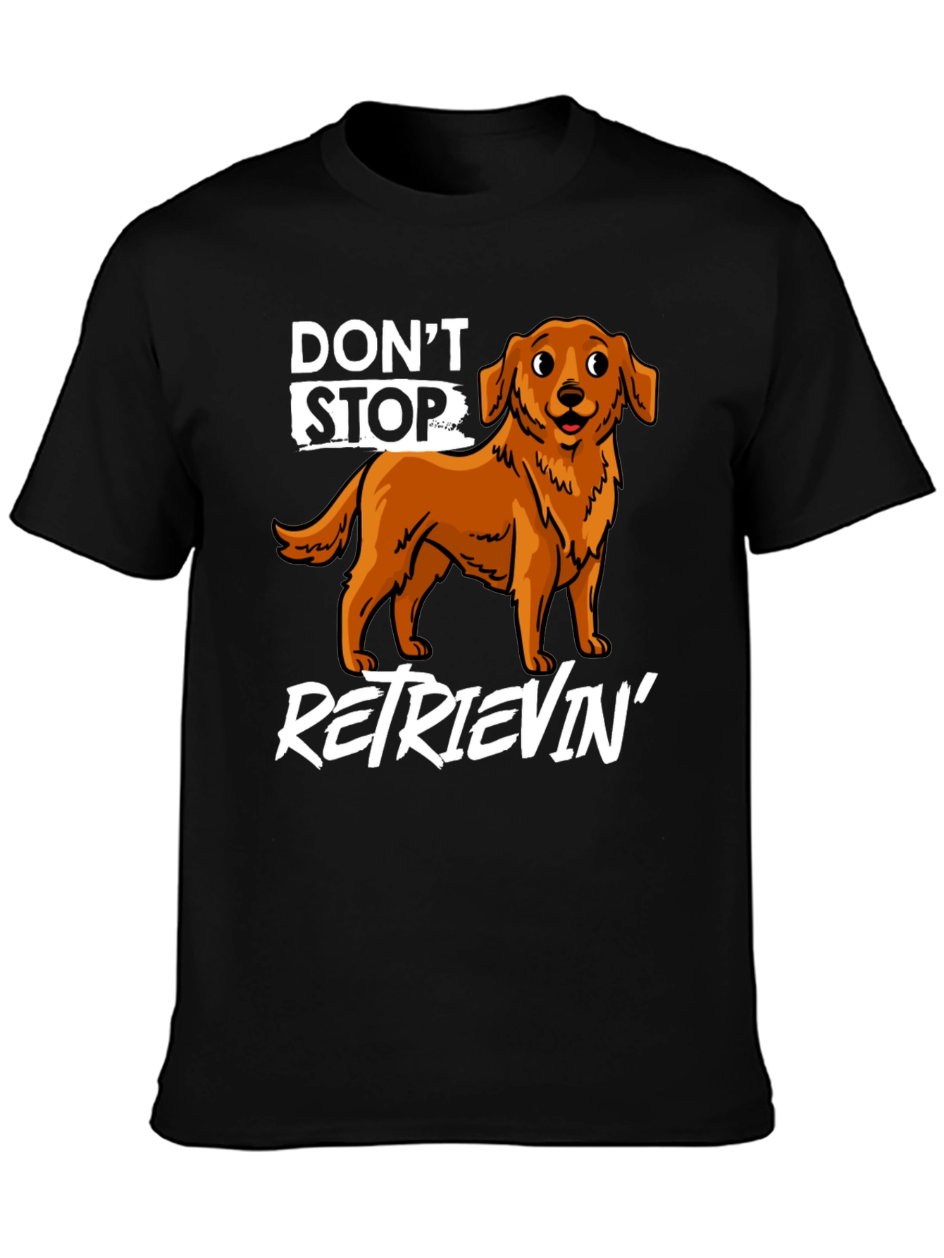 Black Don't Stop Retrievin' Graphic Tee view 3