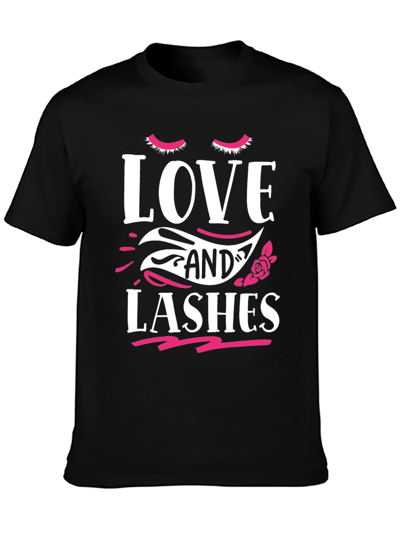 Black Love and Lashes Graphic Tee view 3