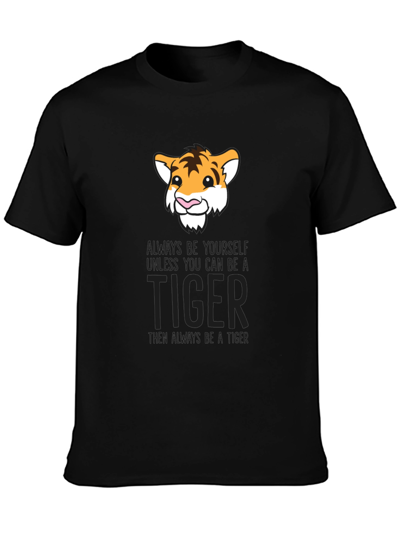 Black Tiger Graphic T-Shirt - Be Yourself view 3