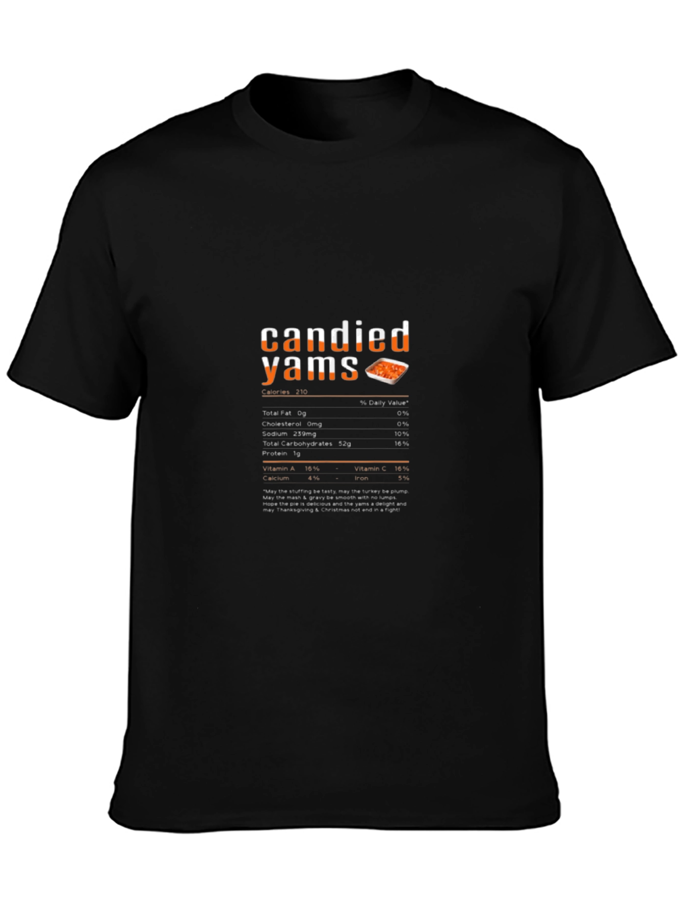 Black Candied Yams T-Shirt view 3