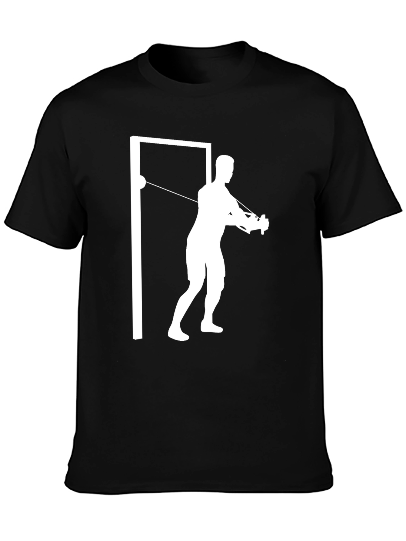 Black Fitness Training T-Shirt - Black view 3