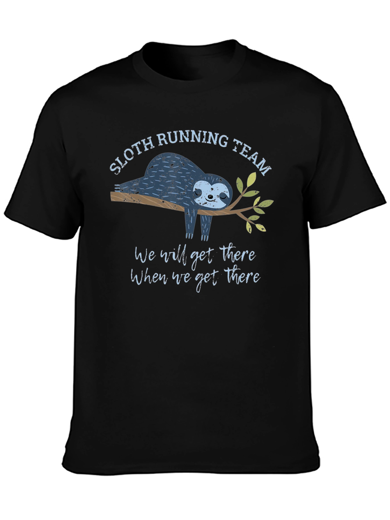 Black Sloth Running Team T-Shirt view 3