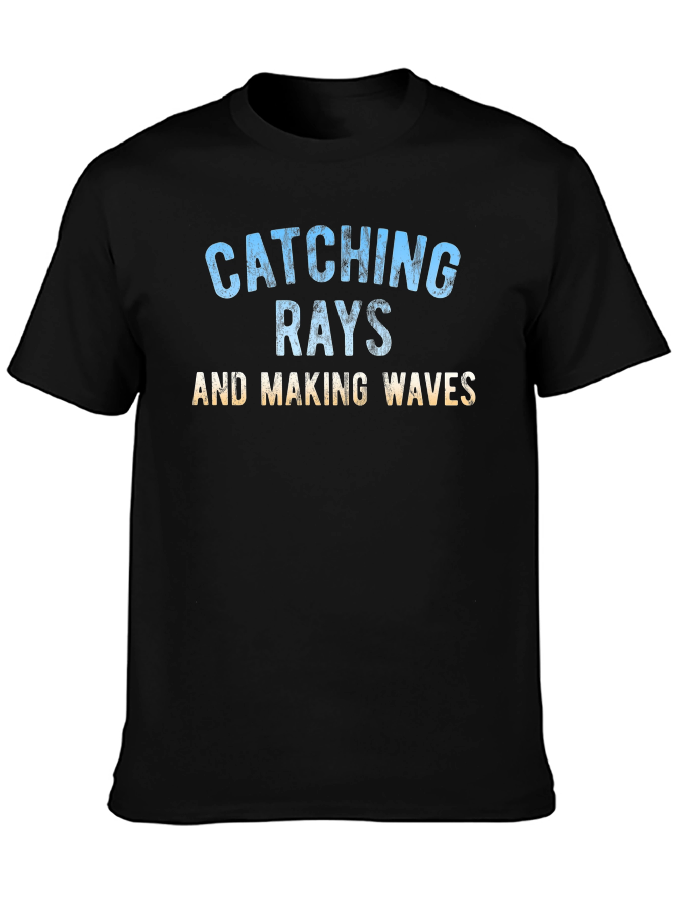 Black Catching Rays Graphic T-Shirt - Black view 3